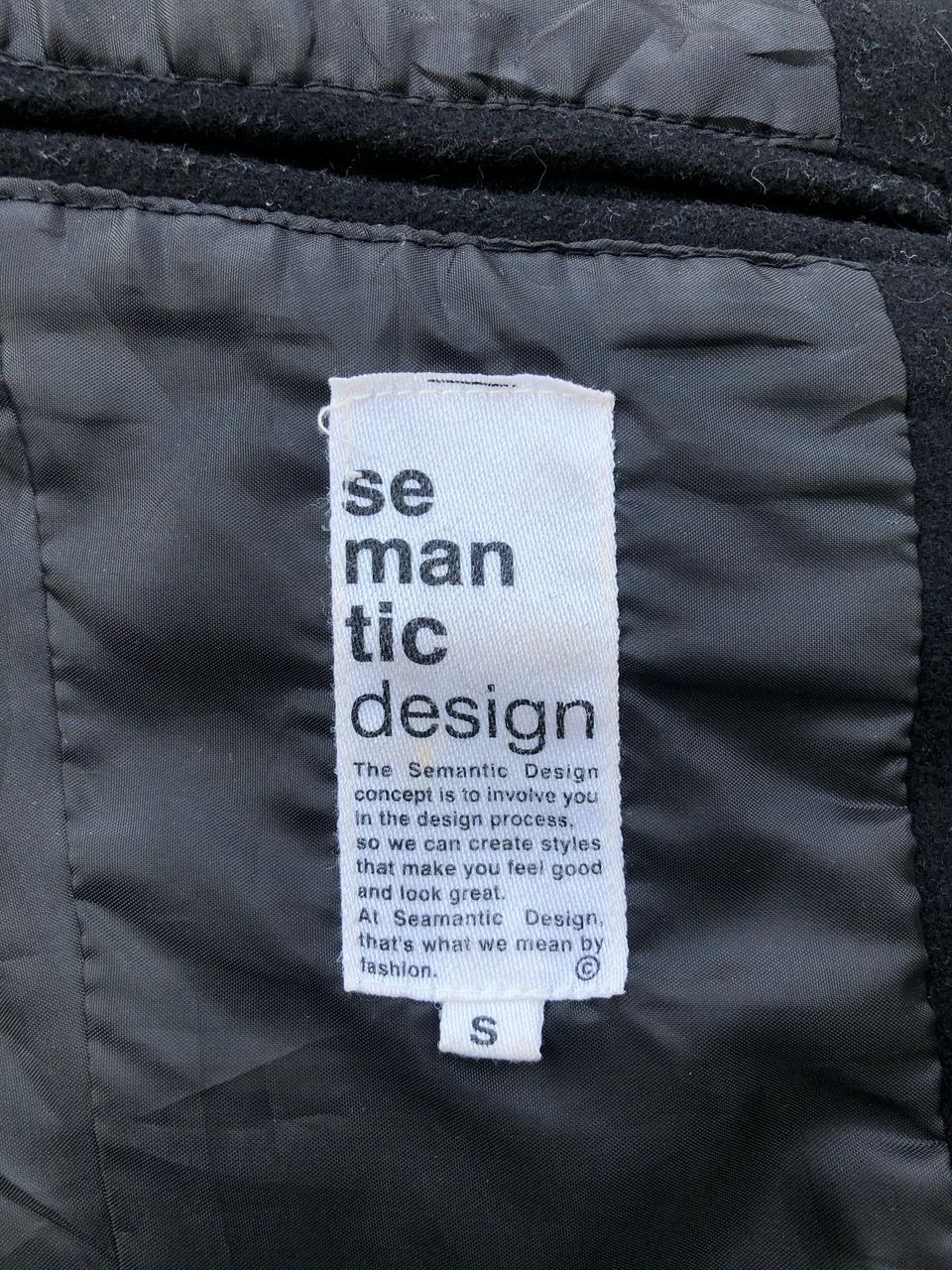 semanticdesign Semantic Design Wool Jacket Size US S / EU 44-46 / 1 - 3 Thumbnail