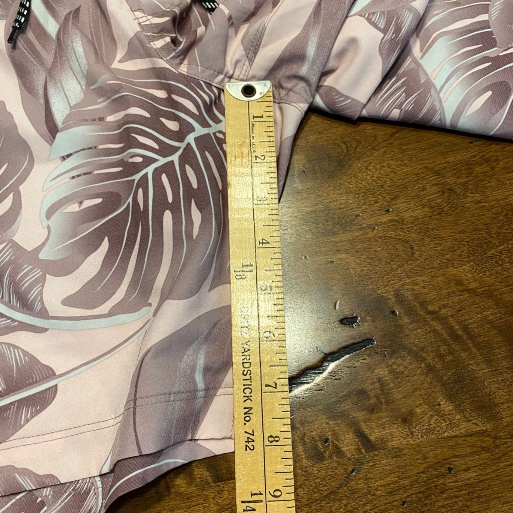 Hurley Hurley Hybrid Shorts Mens XL Pink White Lined Drawstring Swim Casual Outdoor Size US 36 / EU 52 - 6 Thumbnail