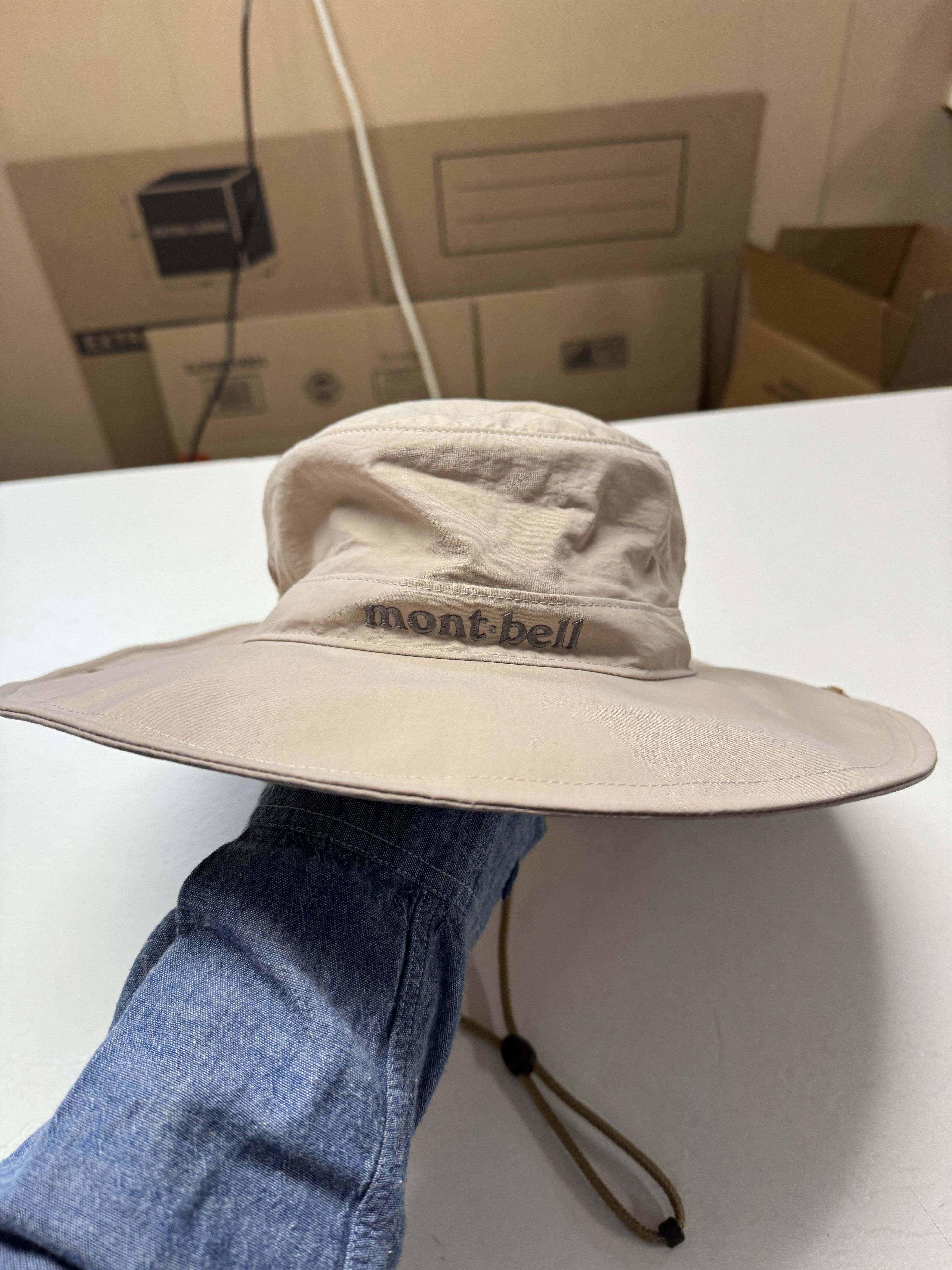 Montbell Montbell Japan Tan Fishing Boonie Hat with cord size large ...