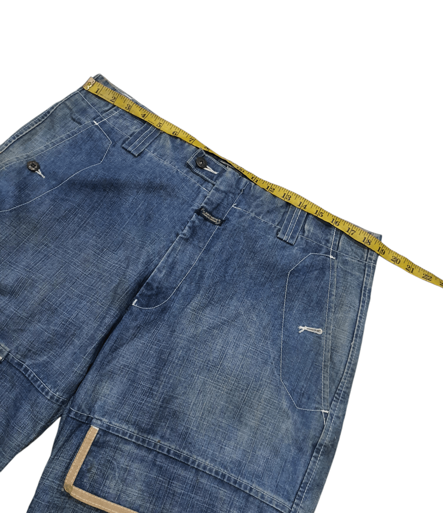 Marithe + Francois Girbaud × Vintage 90s MARITHE FRANCOIS GIRBAUD Wide Leg Baggy Blue Denim Jeans Size US 36 / EU 52 - 14 Thumbnail