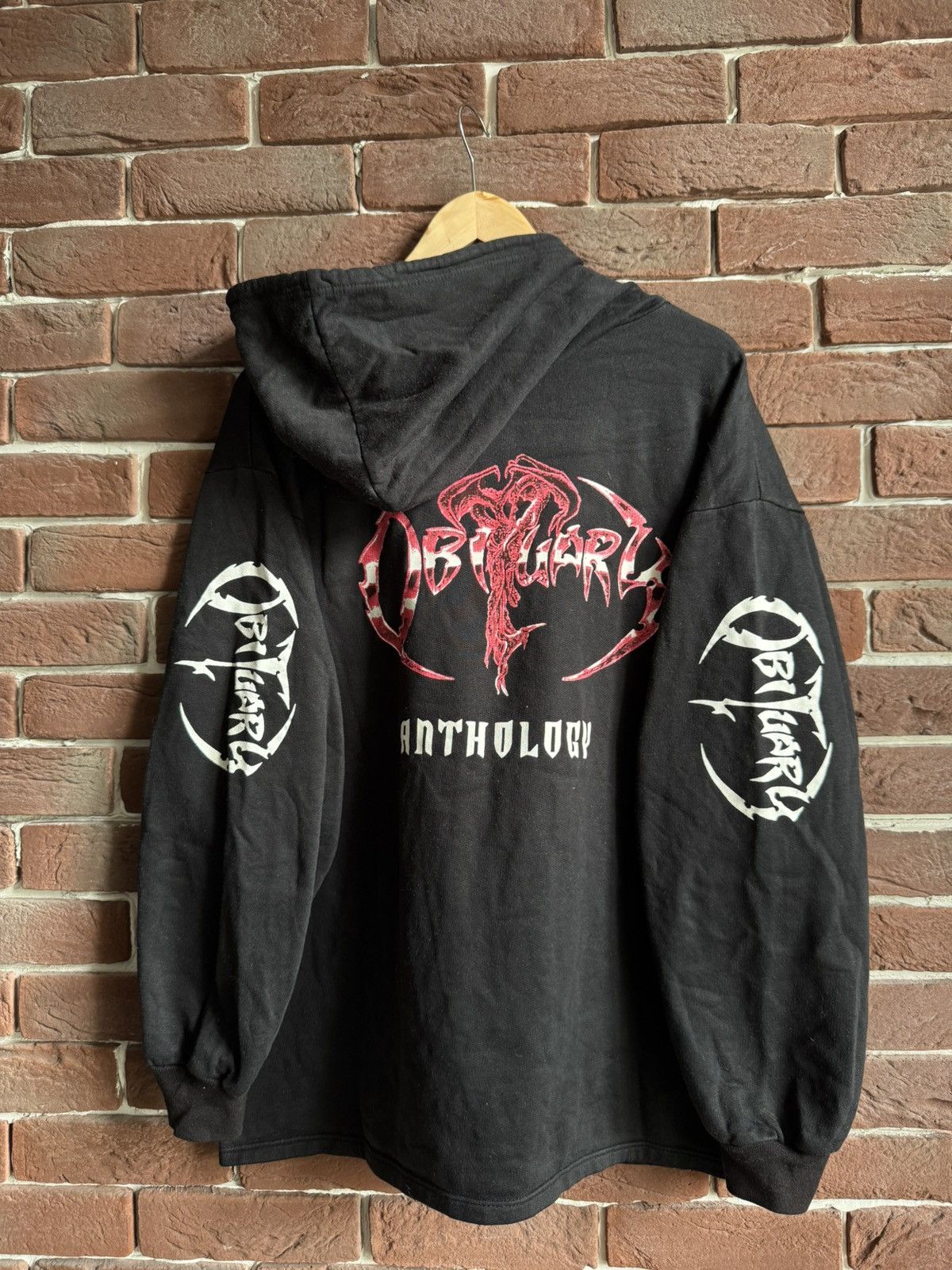 Band Tees 90s Obituary Anthology Vintage Death Metal Band Hoodie XL Size US L / EU 52-54 / 3 - 2 Thumbnail