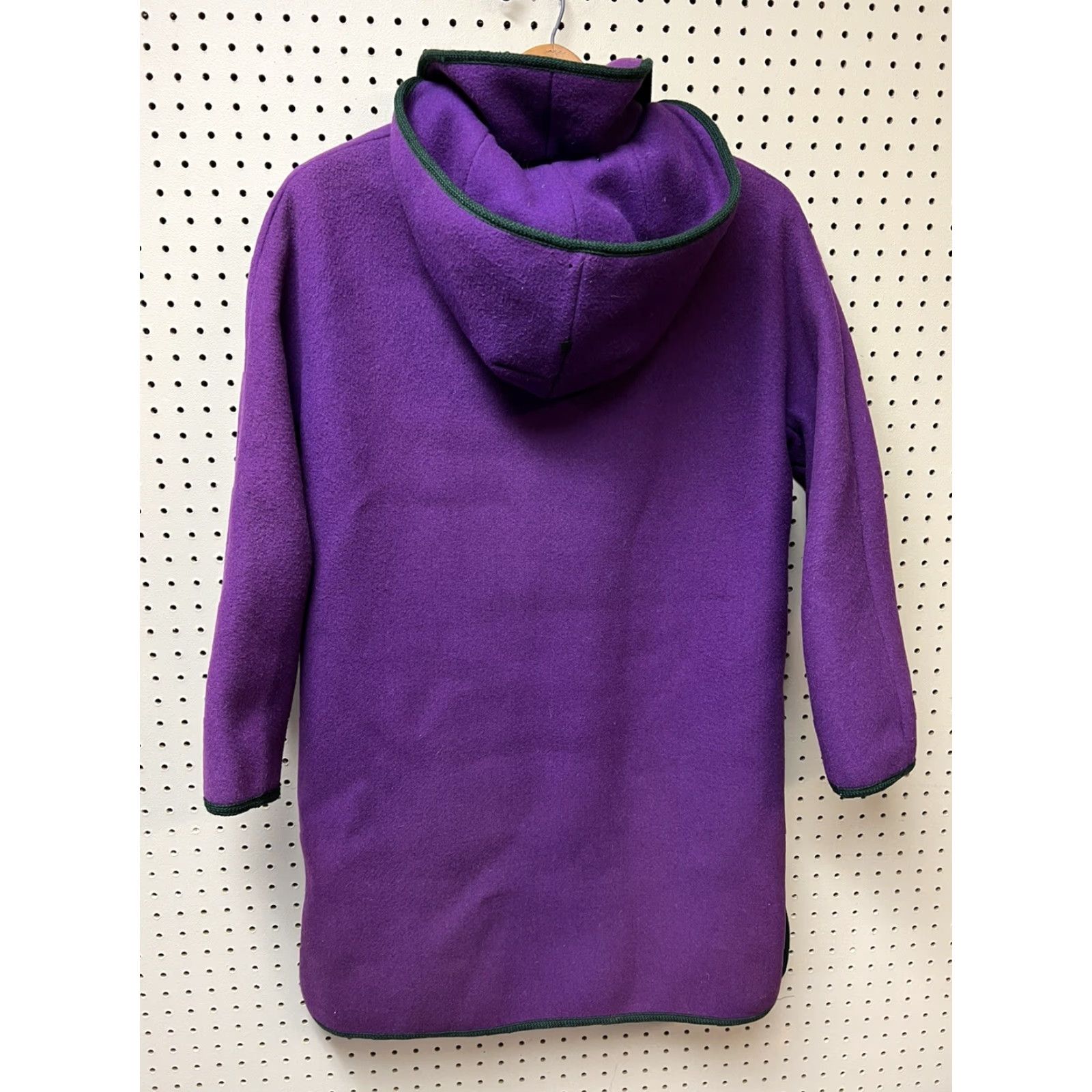 Vintage VINTAGE Bavaria Loden West Germany Purple Wool Coat Hooded Women Size 9 Plus Winter Long Size M / US 6-8 / IT 42-44 - 2 Thumbnail