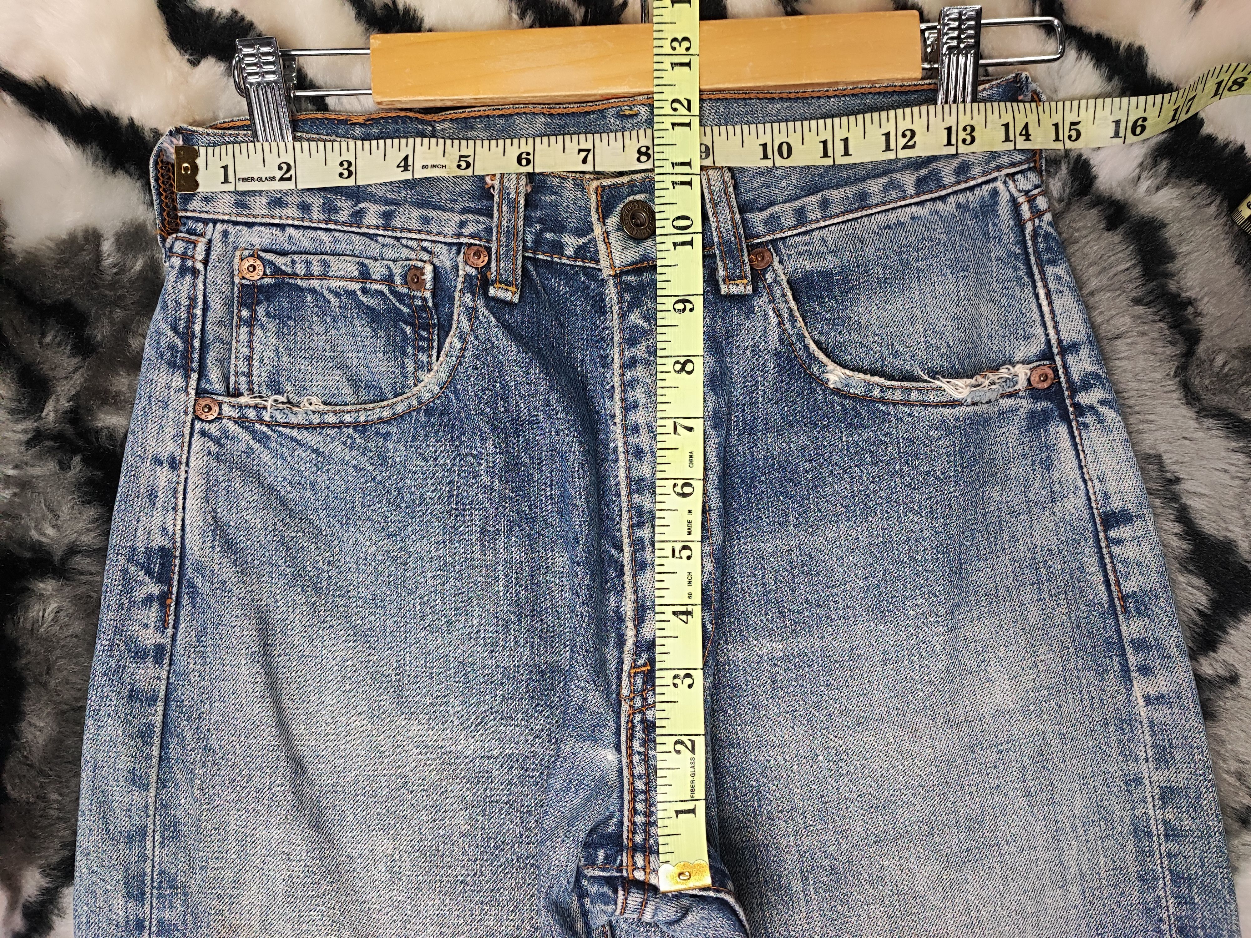 Levi's Vintage Clothing Vintage 90s 503 Levi's distressed selvedge jeans Size US 28 / EU 44 - 5 Thumbnail