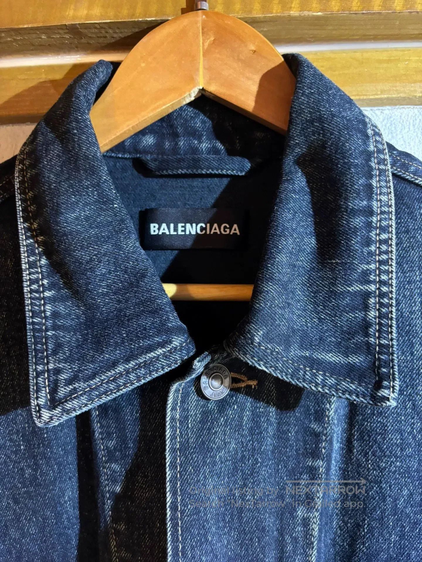 Balenciaga Balenciaga Oversized Denim Jacket. Size US S / EU 44-46 / 1 - 2 Thumbnail