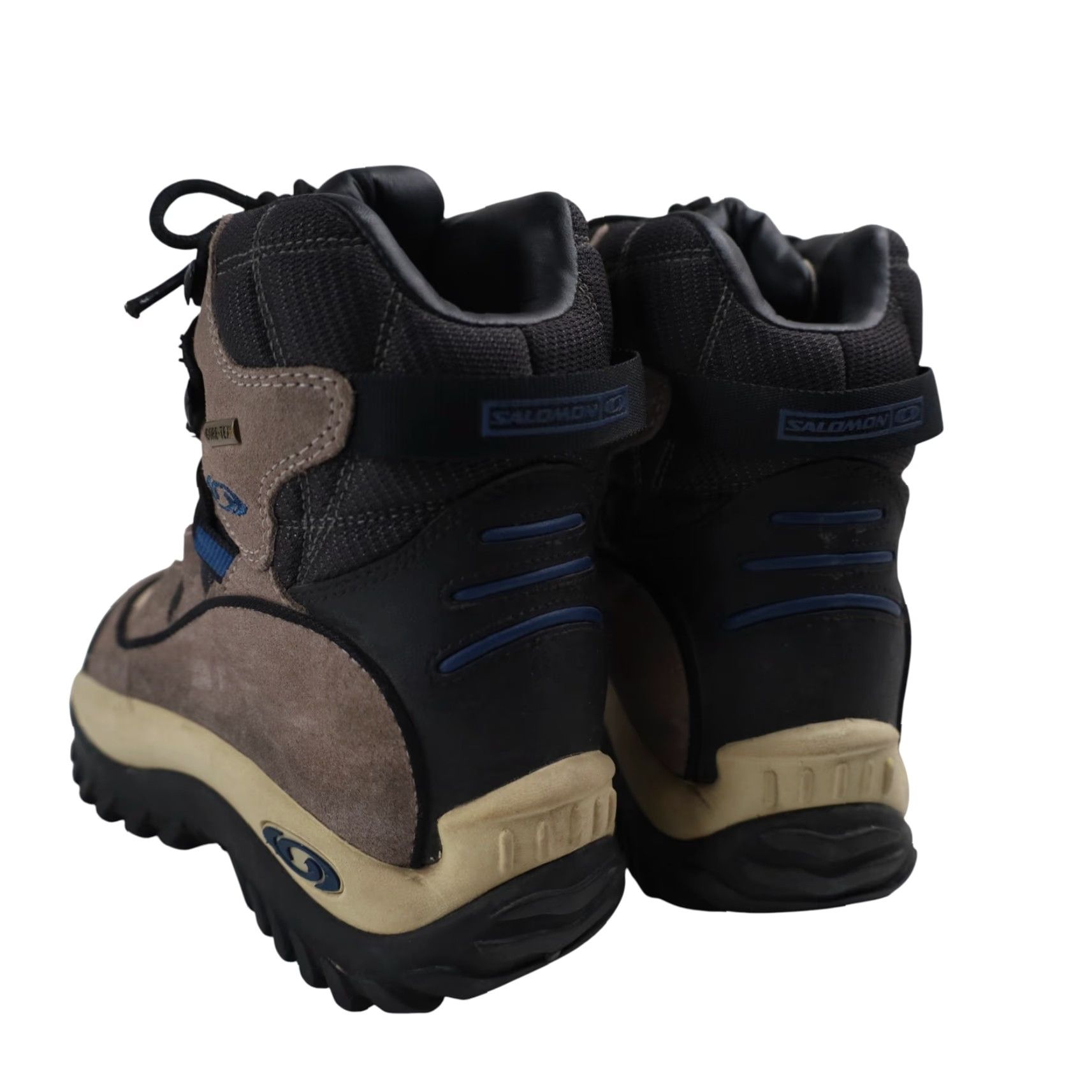 Salomon VINTAGE Salmon Goretex Contra Grip Boots Women 6 Tan Hiking Faux Leather 8/10 Salomon Size US 6 / IT 36 - 7 Thumbnail