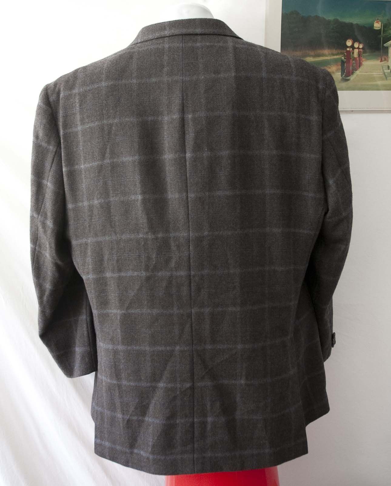 Lauren Ralph Lauren Lauren Ralph Lauren Jacket Wool Size 50R Brown Plaid Size 50R - 7 Thumbnail