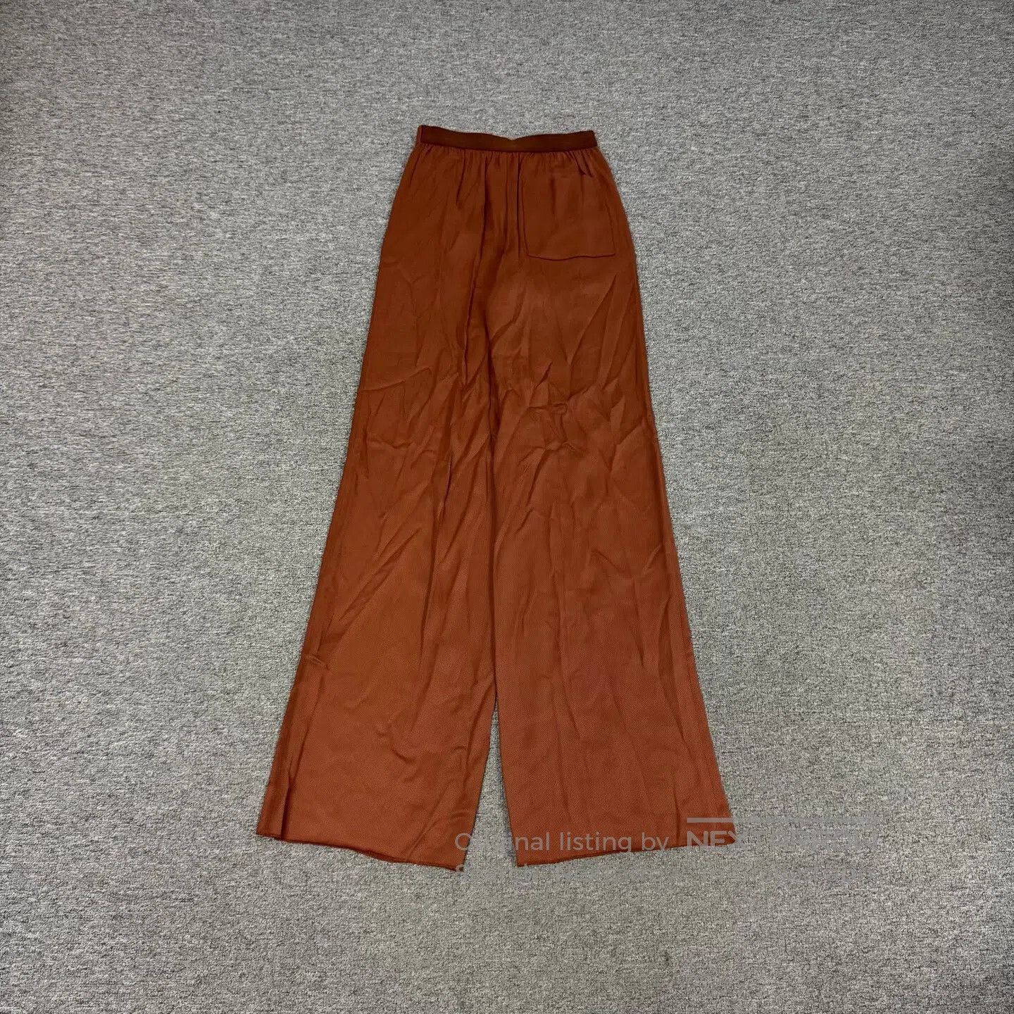 Hermes Hermes size 34 Silk blended wide-leg long pants| Size 26" / US 2 / IT 38 - 2 Thumbnail