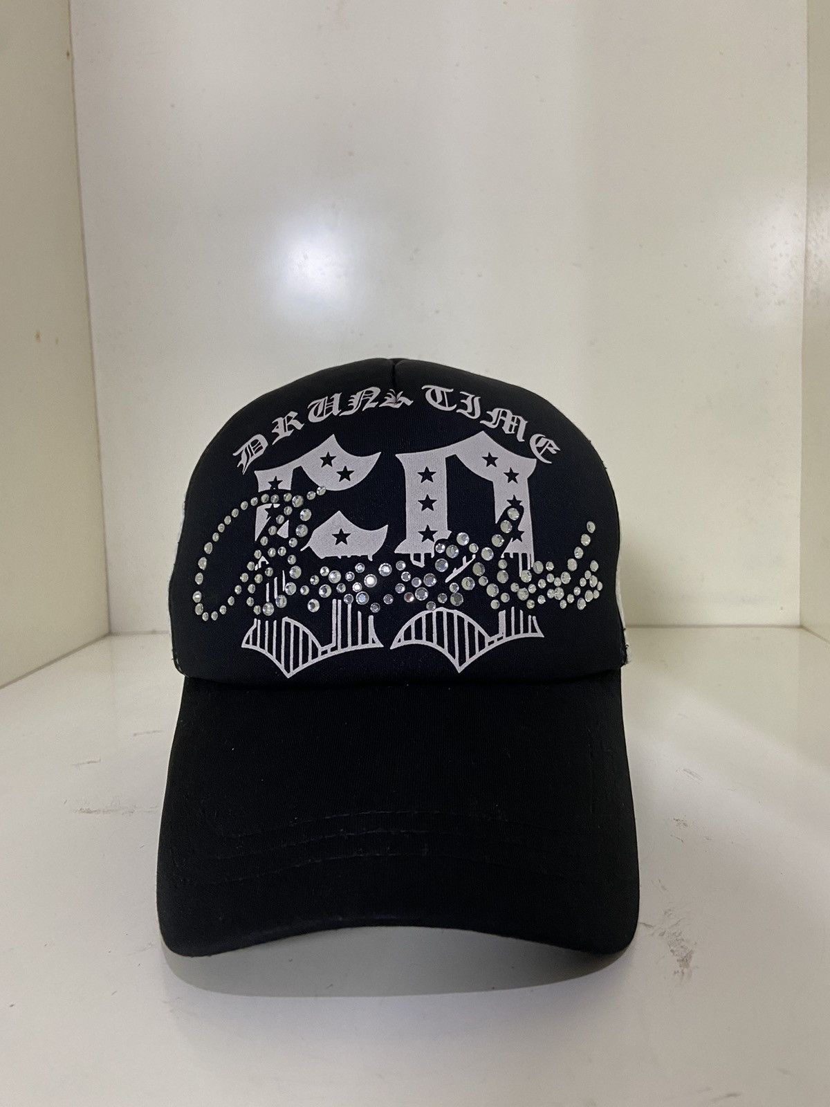 If Six Was Nine 2000s skulls drunk time L.G.B style trucker hat Size ONE SIZE - 1 Thumbnail
