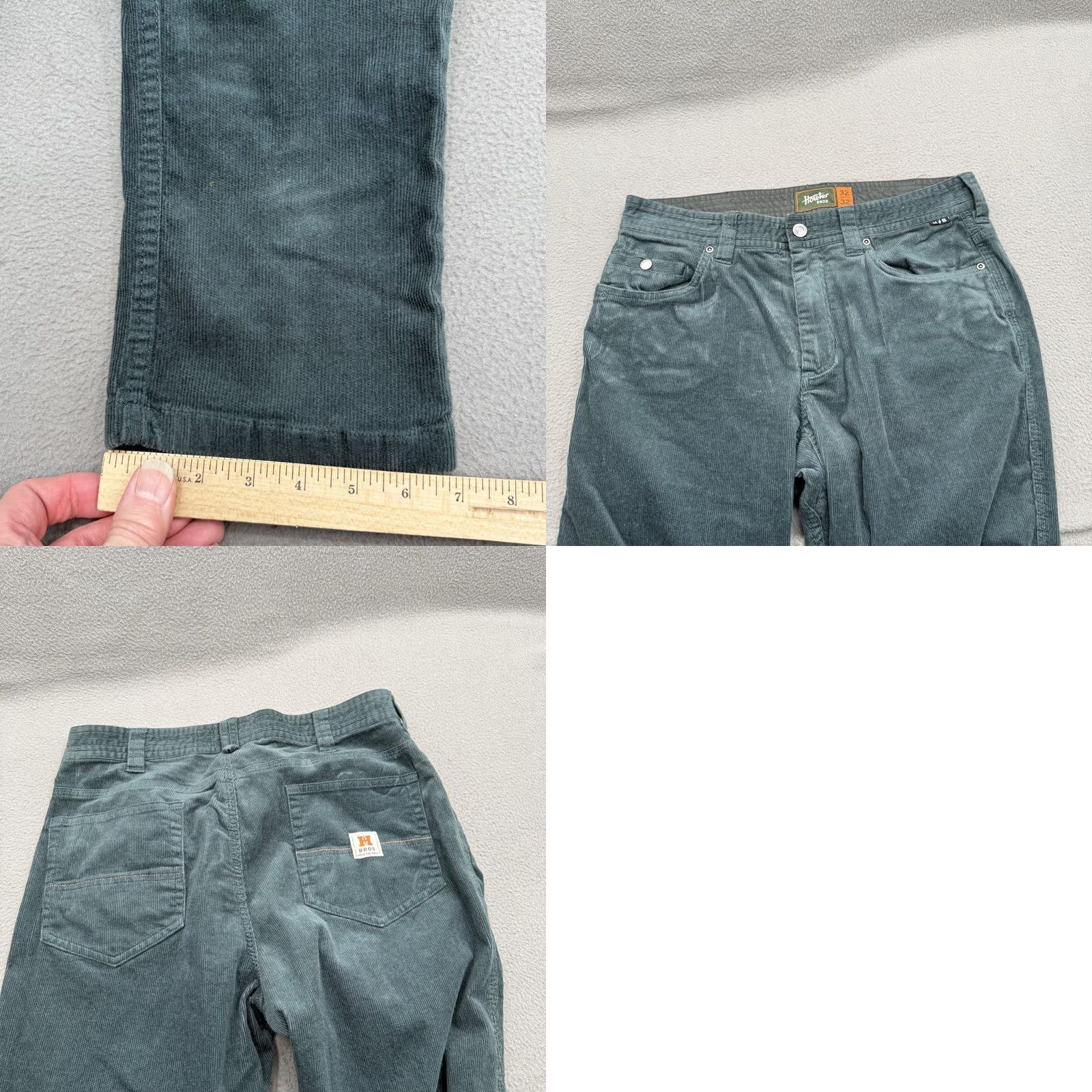 Howler Brothers Howler Brothers Pants Mens 32x32 Frontside 5-Pocket Corduroy Green Size US 32 / EU 48 - 8 Thumbnail