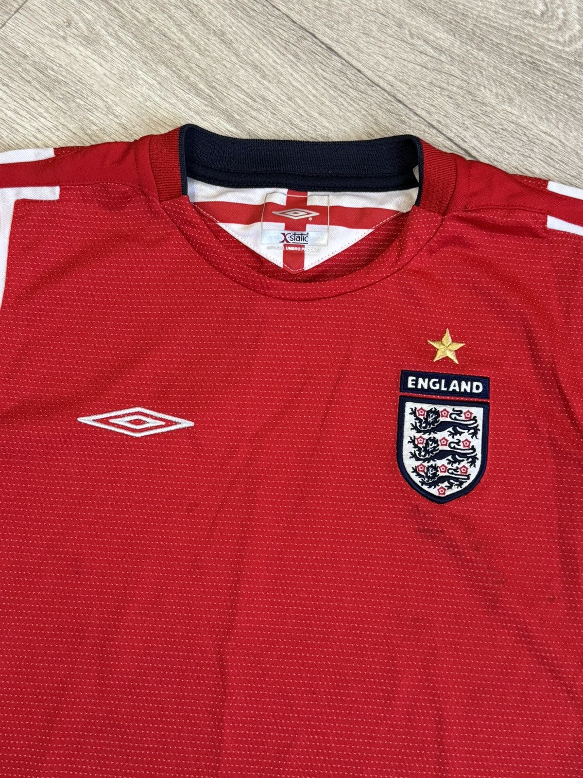Umbro × Vintage 🔷Vintage Umbro England 2004/06 Rooney Kids Soccer jersey🔷 Size US L / EU 52-54 / 3 - 3 Thumbnail