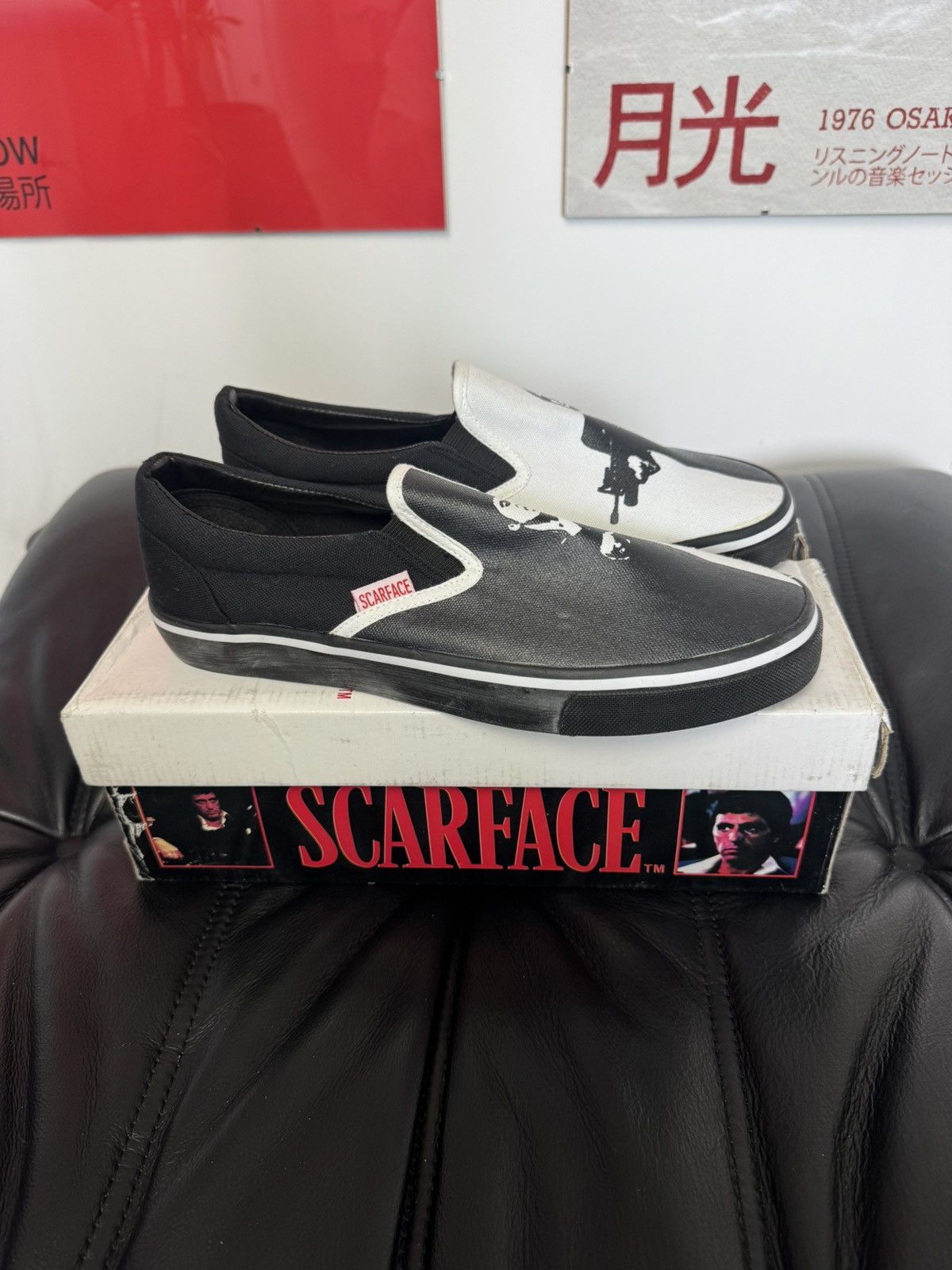 Vintage Vintage 04’ OG Scarface Movie Slip Ons Merch Low Top Shoes Size US 8.5 / EU 41-42 - 2 Thumbnail