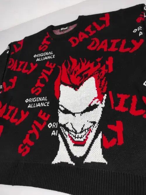 Japanese Brand New Oversized Unisex Full Print Knitwear Jumper Sweatshirt Size US XL / EU 56 / 4 - 2 Thumbnail