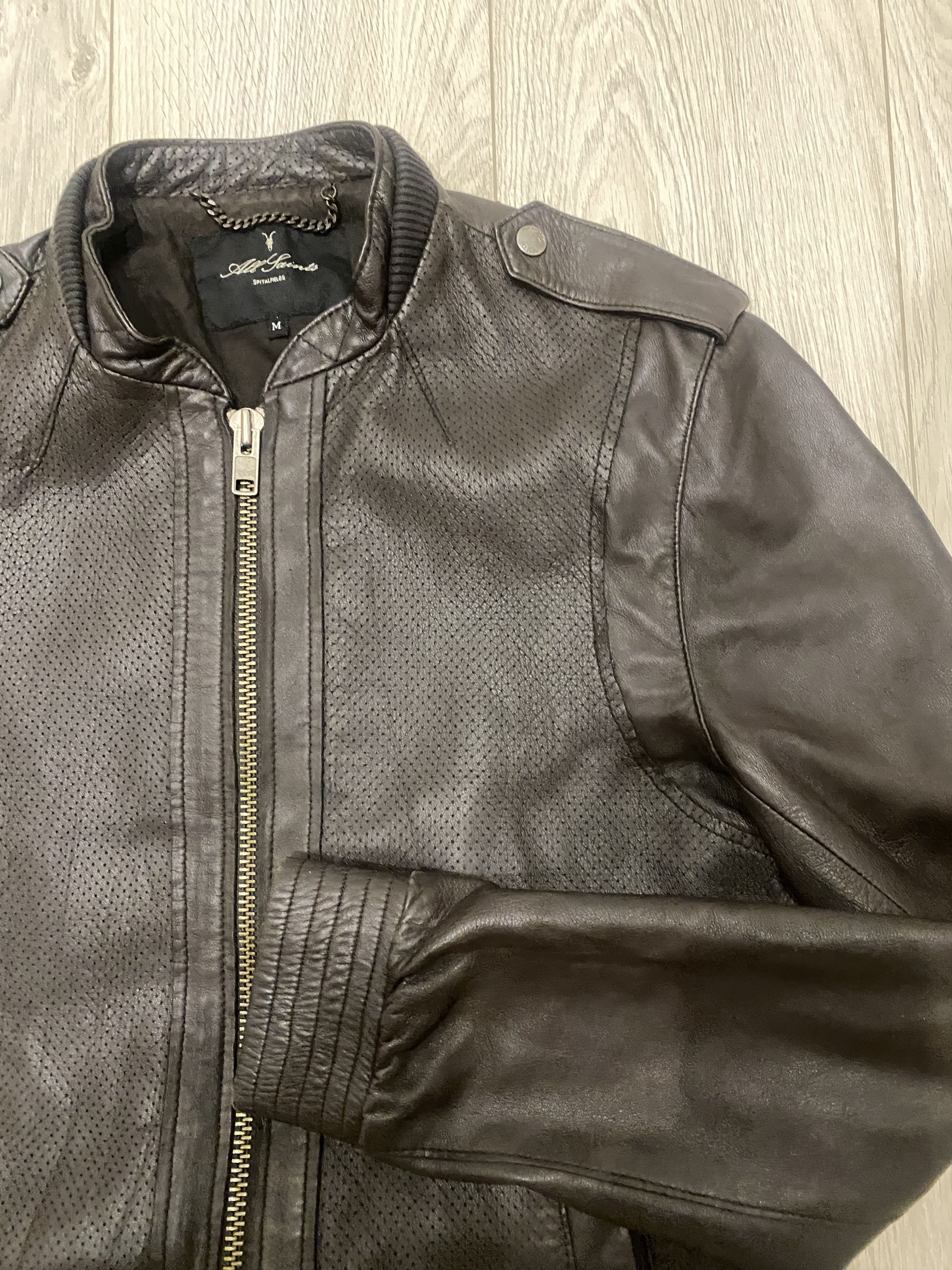 Allsaints Allsaints Leather Biker Bomber Jacket Size US M / EU 48-50 / 2 - 6 Thumbnail