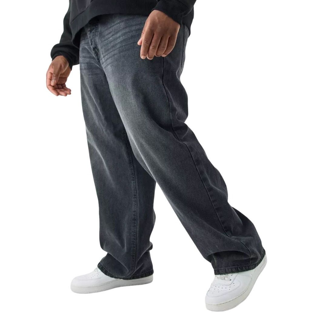 Boohoo Boohoo Man Plus Rigid Relaxed Rigid Jeans, Size 44 Size US 44 / EU 60 - 1 Thumbnail