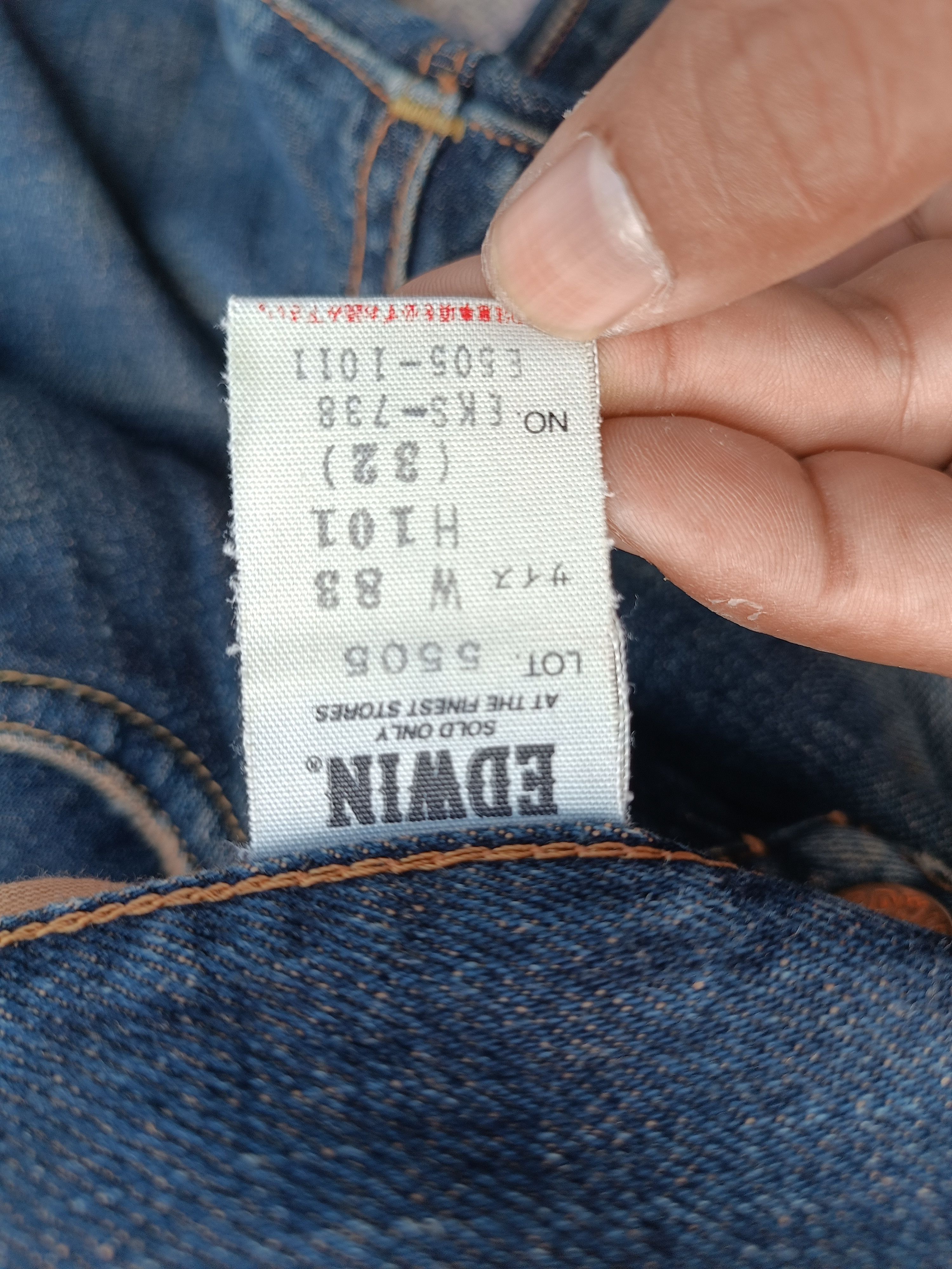 Edwin × Vintage Vintage Edwin Japan 505 X Selvedge Orange Tab Denim E252 Size US 32 / EU 48 - 15 Thumbnail
