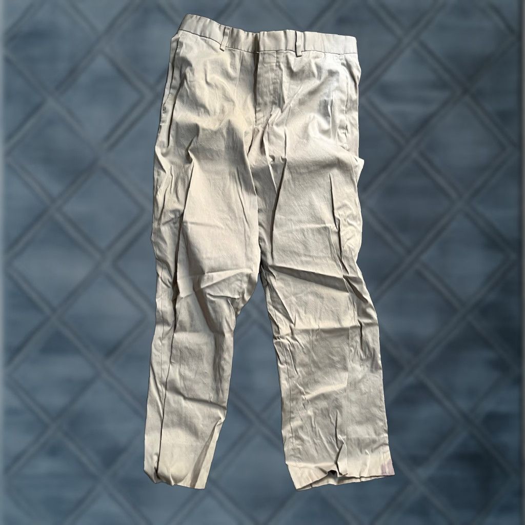 Theory Theory Mens Pants 32x28 Beige Flat Front Chino Lightweight Stretch Pocket Regular Fit Golf Casual Trousers Size US 32 / EU 48 - 1 Thumbnail