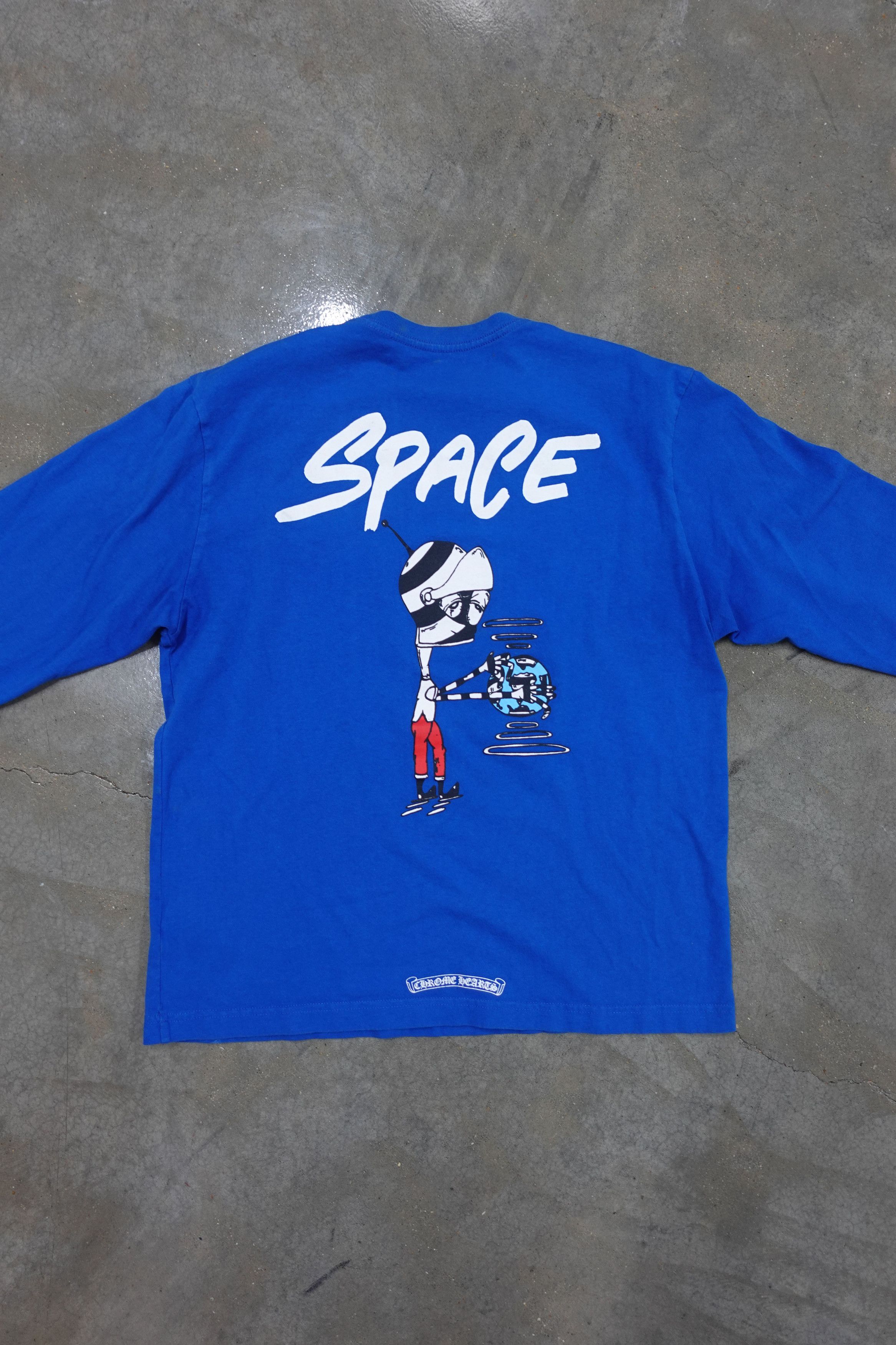 Chrome Hearts CHROME HEARTS MATTY BOY SPACE LONG SLEEVE T SHIRT BLUE Size US L / EU 52-54 / 3 - 6 Thumbnail