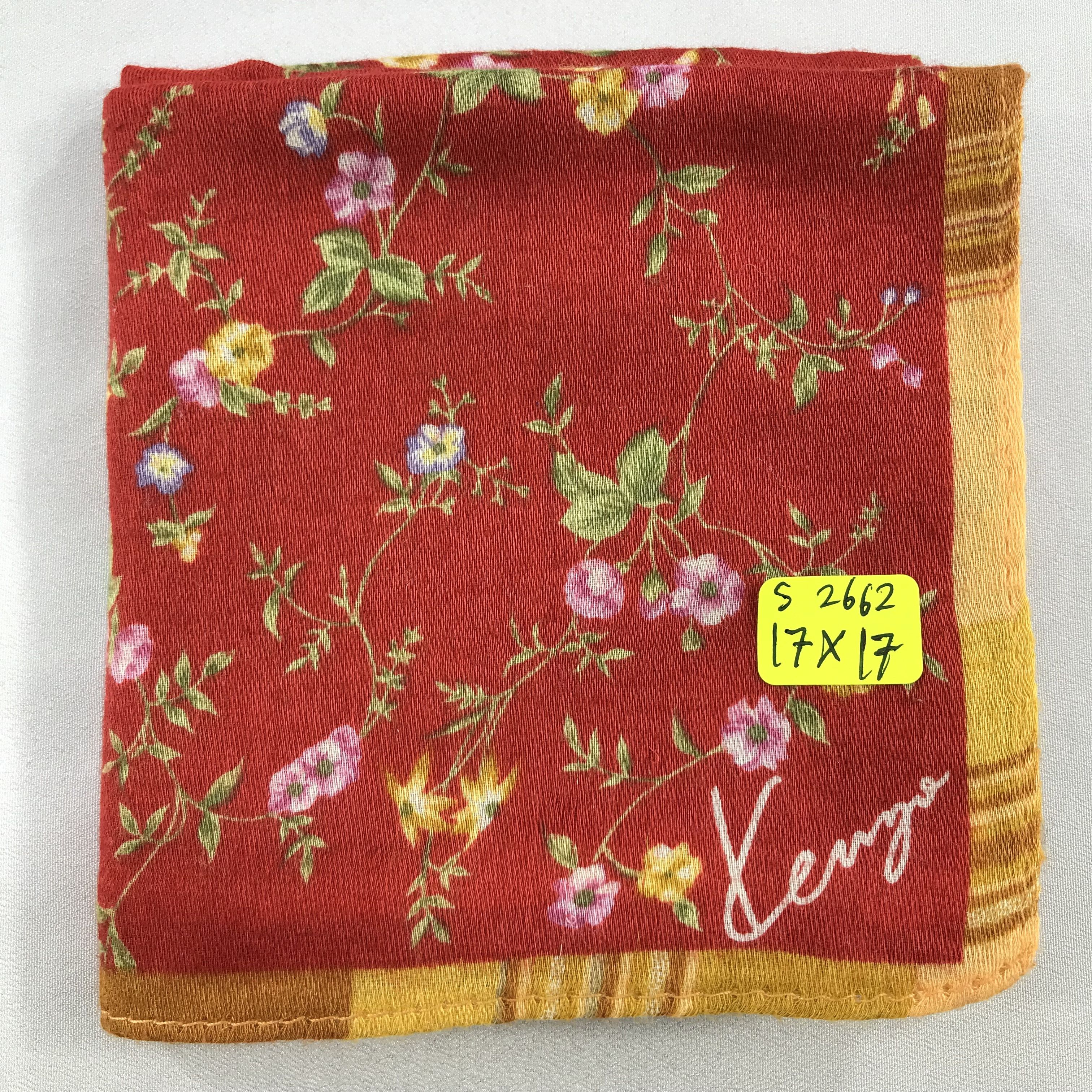 Kenzo × Vintage Kenzo Bandana / Handkerchief / Neckerchief - S2662 Size ONE SIZE - 5 Thumbnail
