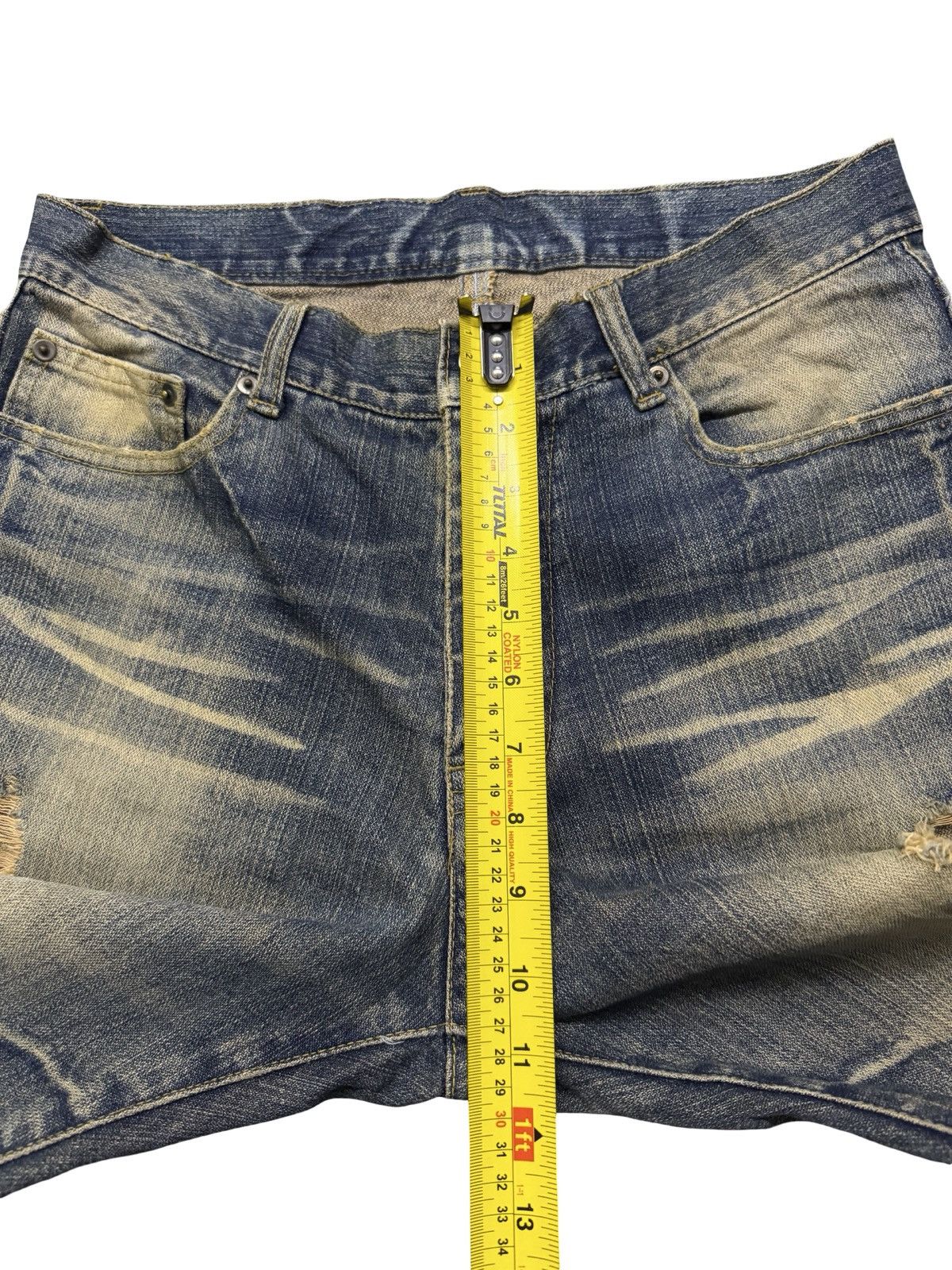 Hysteric Glamour Vintage Y2K Japanese Brand distressed jeans Crazy Fade | W31 Size US 31 - 13 Thumbnail