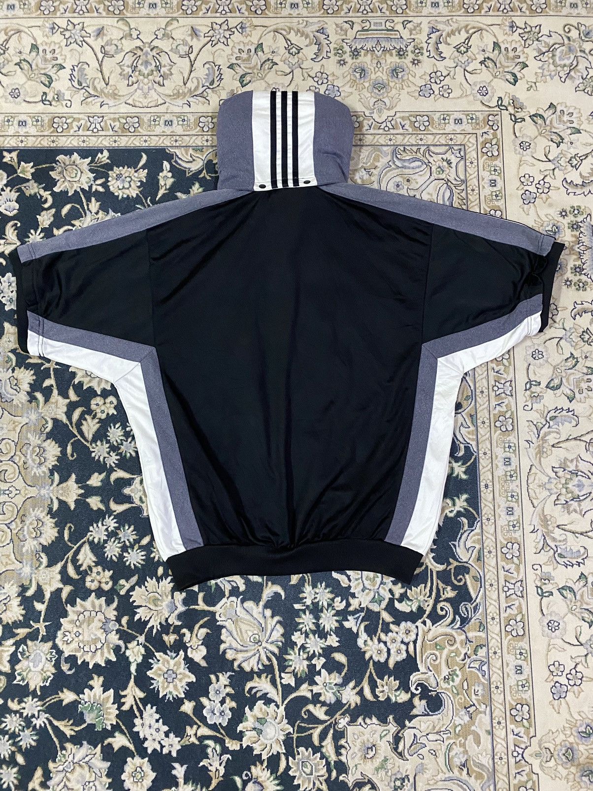 Adidas Adidas Vintage Zip Hoodie Short Sleeves Size US XL / EU 56 / 4 - 11 Thumbnail