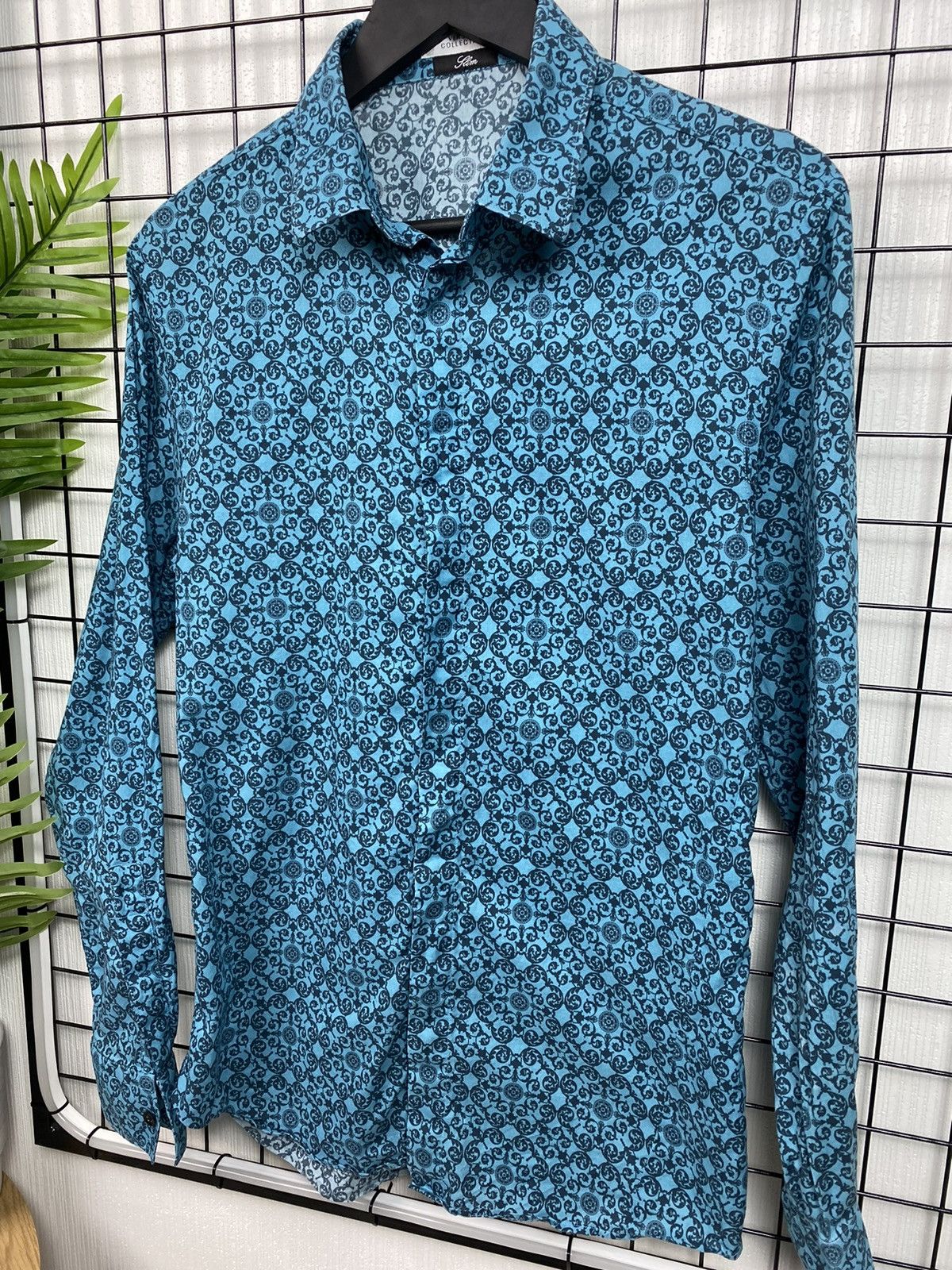 Versace Versace collection All over print shirt Men 16/42 Blue Size US L / EU 52-54 / 3 - 2 Thumbnail