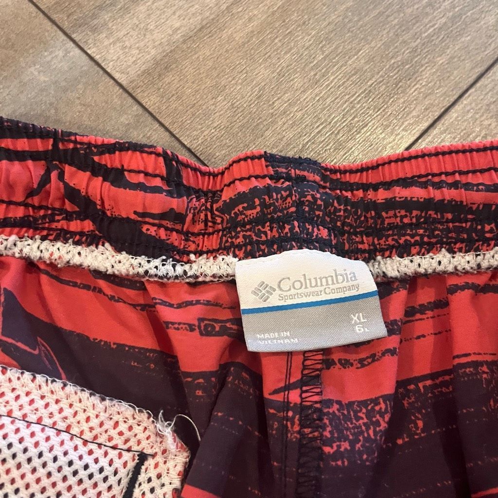 Columbia Columbia PFG Pink Pattern Athletic Shorts Men XL Bin J-43 Size US 38 / EU 54 - 3 Thumbnail