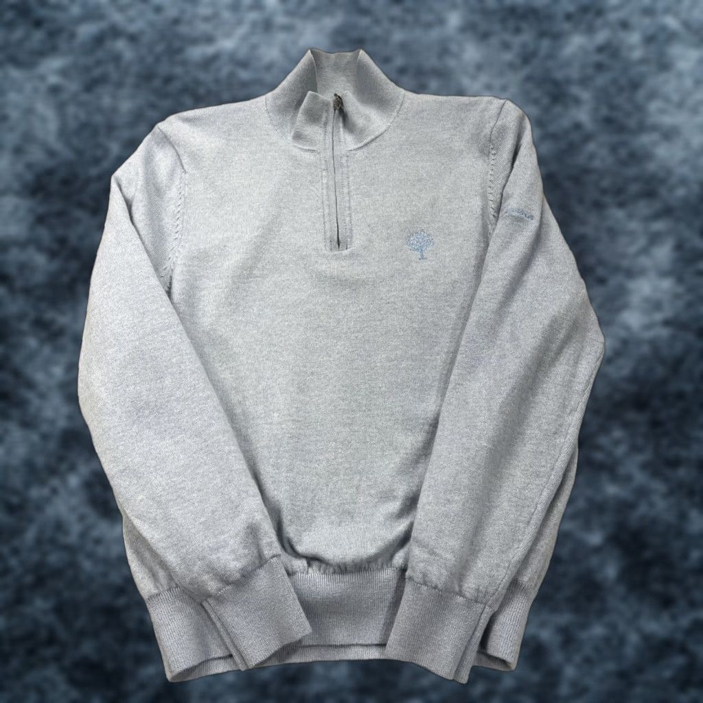 Vintage Fairway & Greene Golf Sweater Mens Small Blue Toscana 1/4 Zip Wool Pullover Mock Neck Size US S / EU 44-46 / 1 - 1 Thumbnail