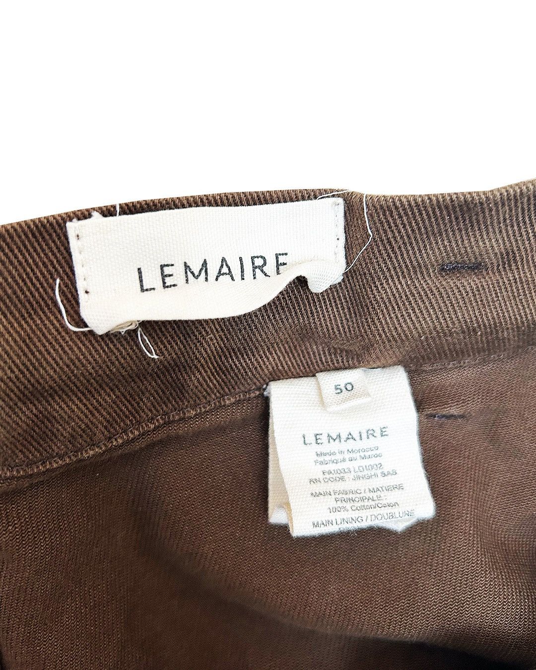 Lemaire Lemaire drawstring judo trousers in brown Size US 34 / EU 50 - 3 Thumbnail