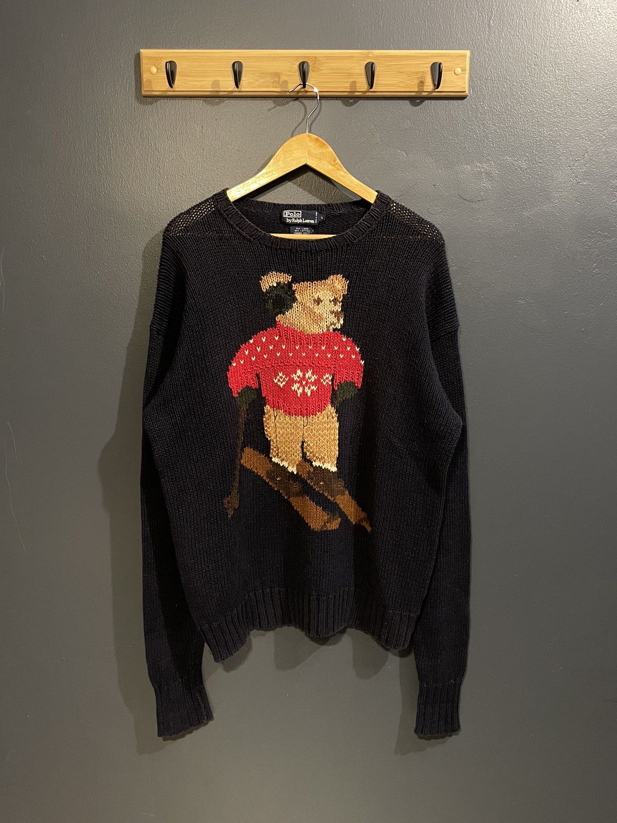Polo Ralph Lauren × Streetwear × Vintage Sweater Polo Bear Vintage 