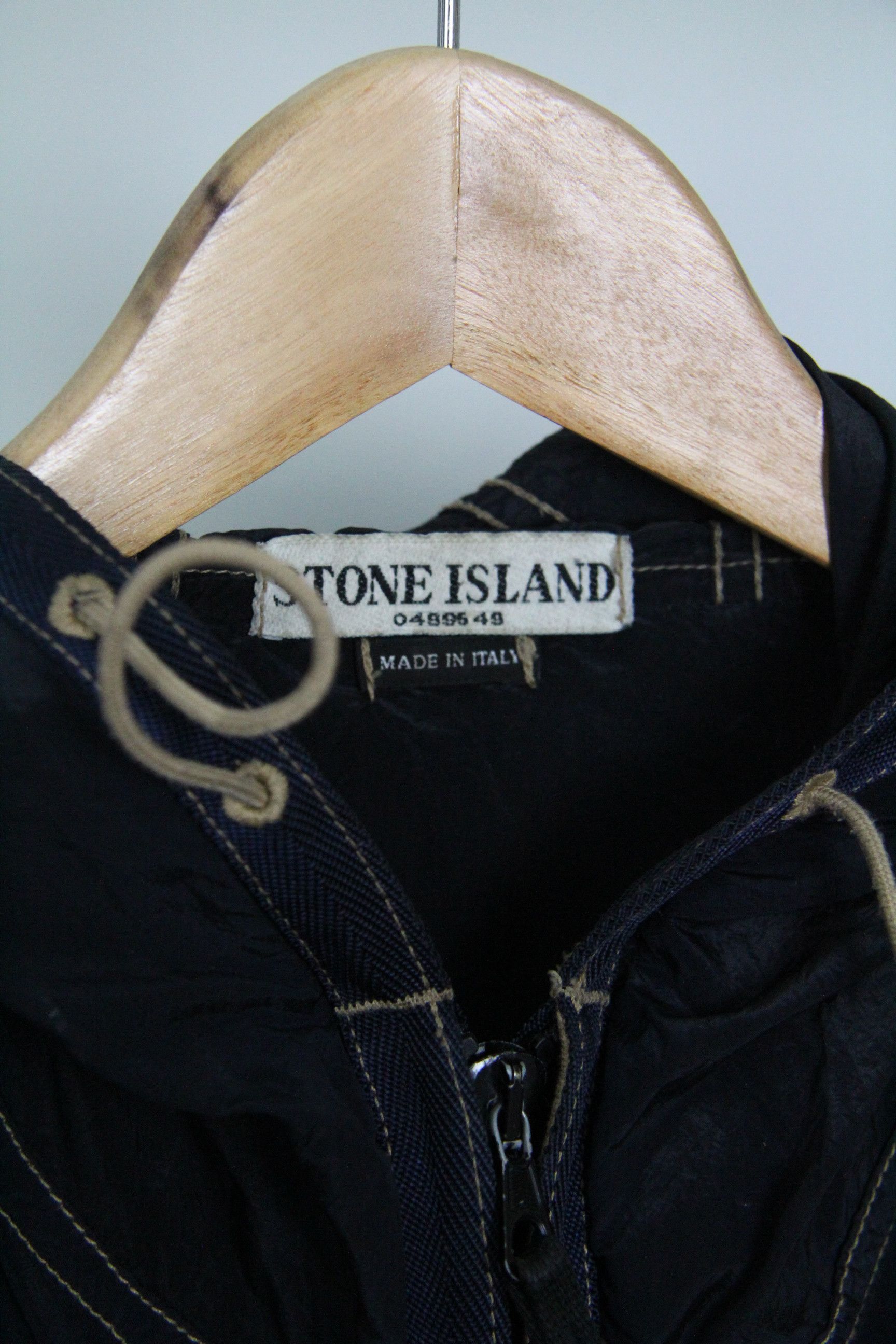 Stone Island S/S 2005 Navy Blue Nylon Shimmer Hooded Jacket Size US L / EU 52-54 / 3 - 2 Thumbnail