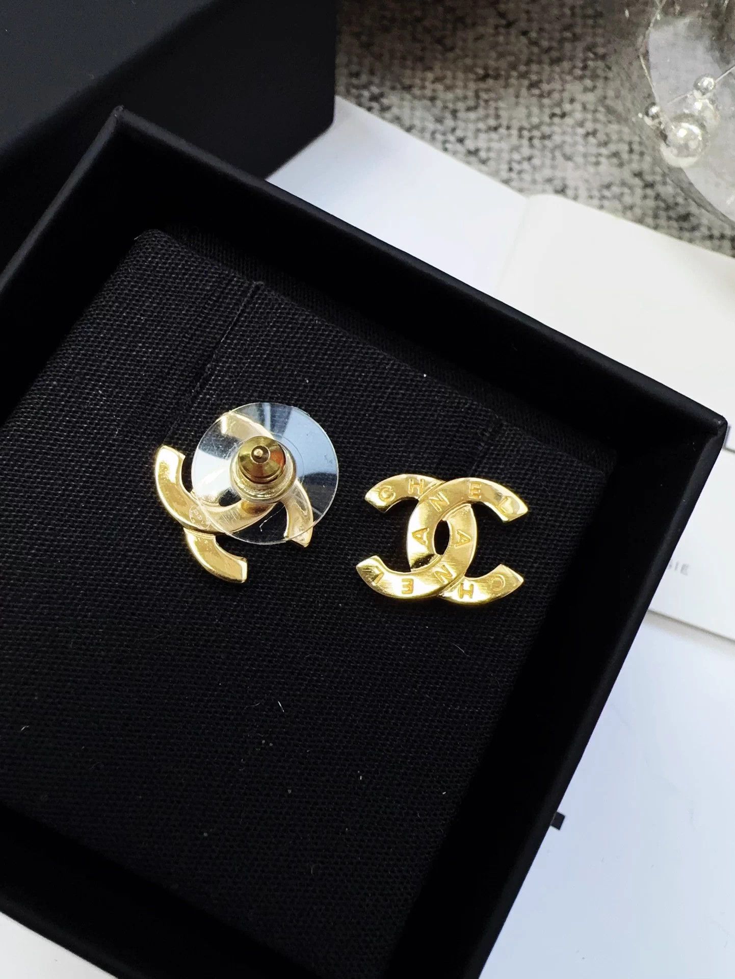 Chanel Chanel 25V Gold Double C Logo Earrings New With Box In Stock Size ONE SIZE - 3 Thumbnail