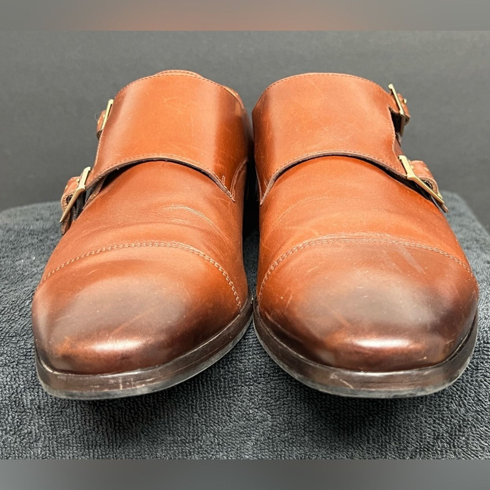 Wolf & Shepherd Wolf & Shepherd Gambit Shoes Brown Monk Strap Buckle Leather Size US 11 / EU 44 - 7 Thumbnail
