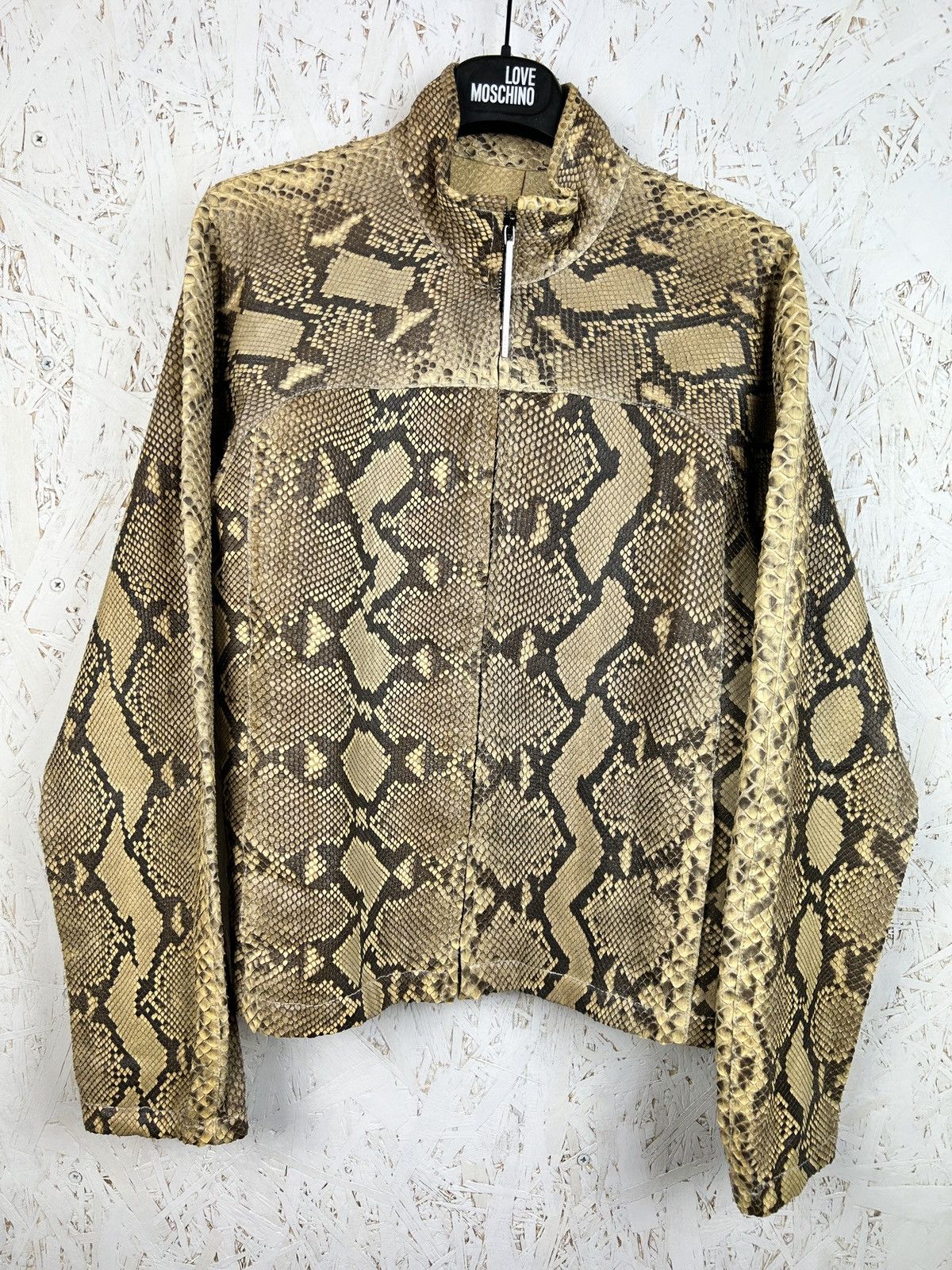 Gucci Tom Ford Gucci 2000 Runway Python Leather Jacket Size 40 Size M / US 6-8 / IT 42-44 - 1 Thumbnail