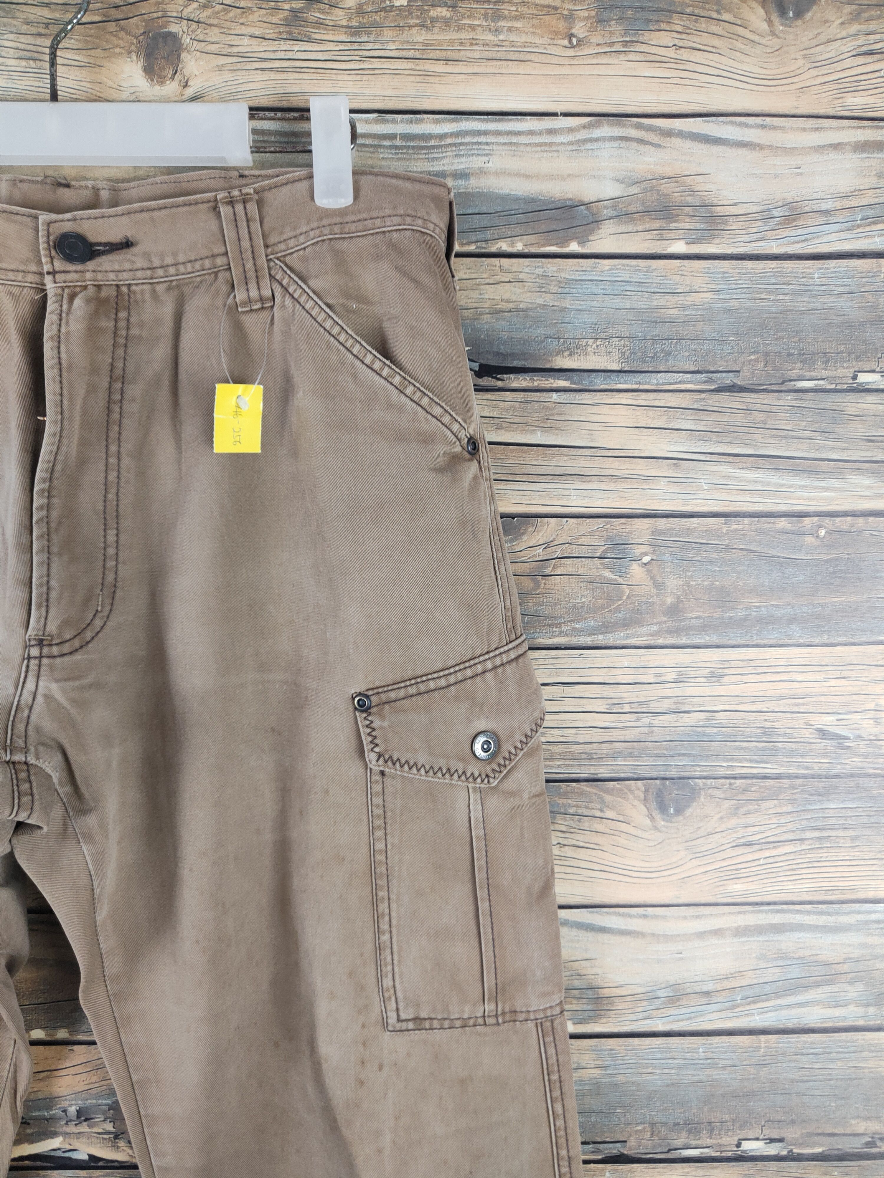 Japanese Brand DL GW Beige Multipocket Cargo Pants #46-256T Size US 32 / EU 48 - 5 Thumbnail