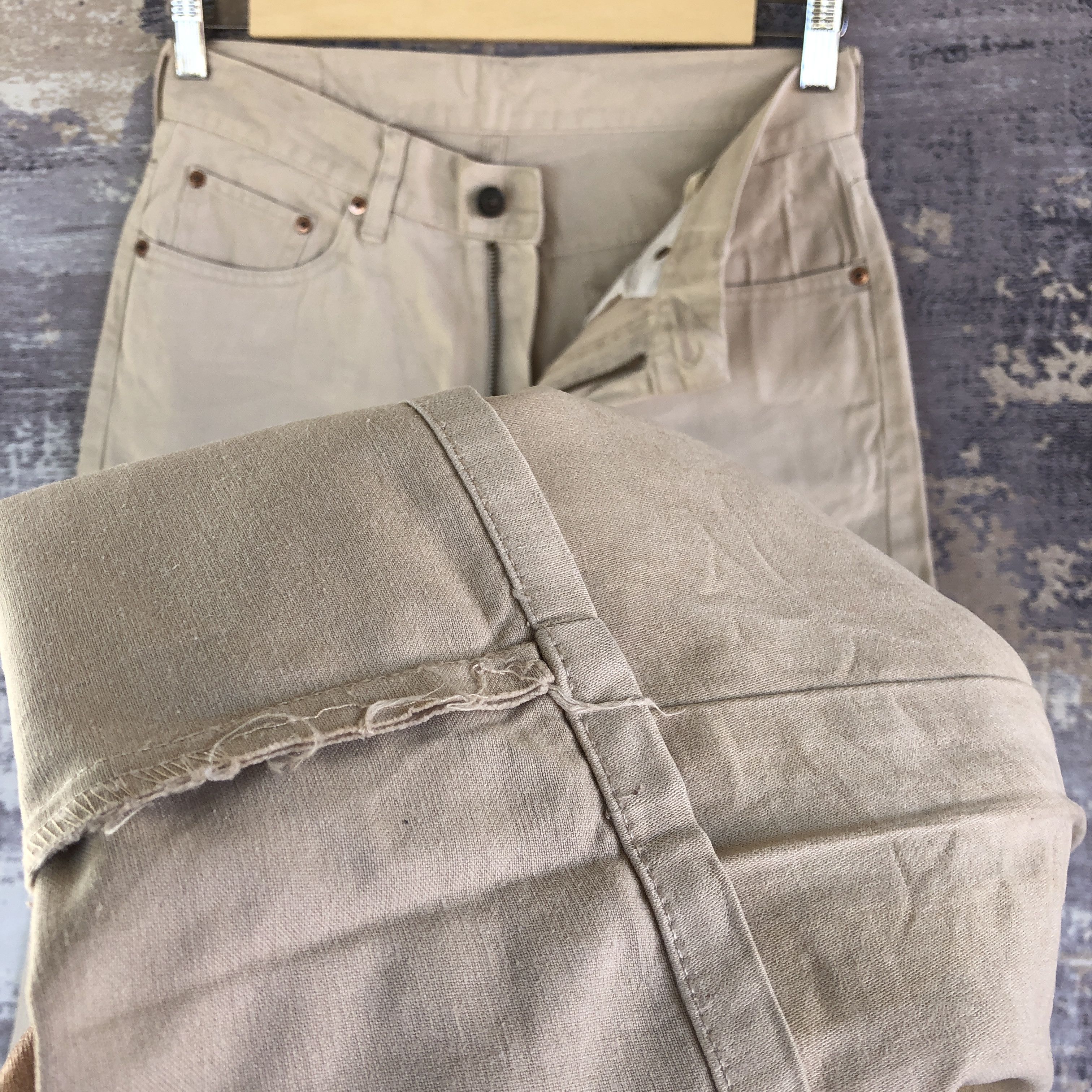 If Six Was Nine Vintage Levis 553 Bell Bottom Jeans Levi's Boot Cut Denim Size 28" / US 6 / IT 42 - 8 Thumbnail