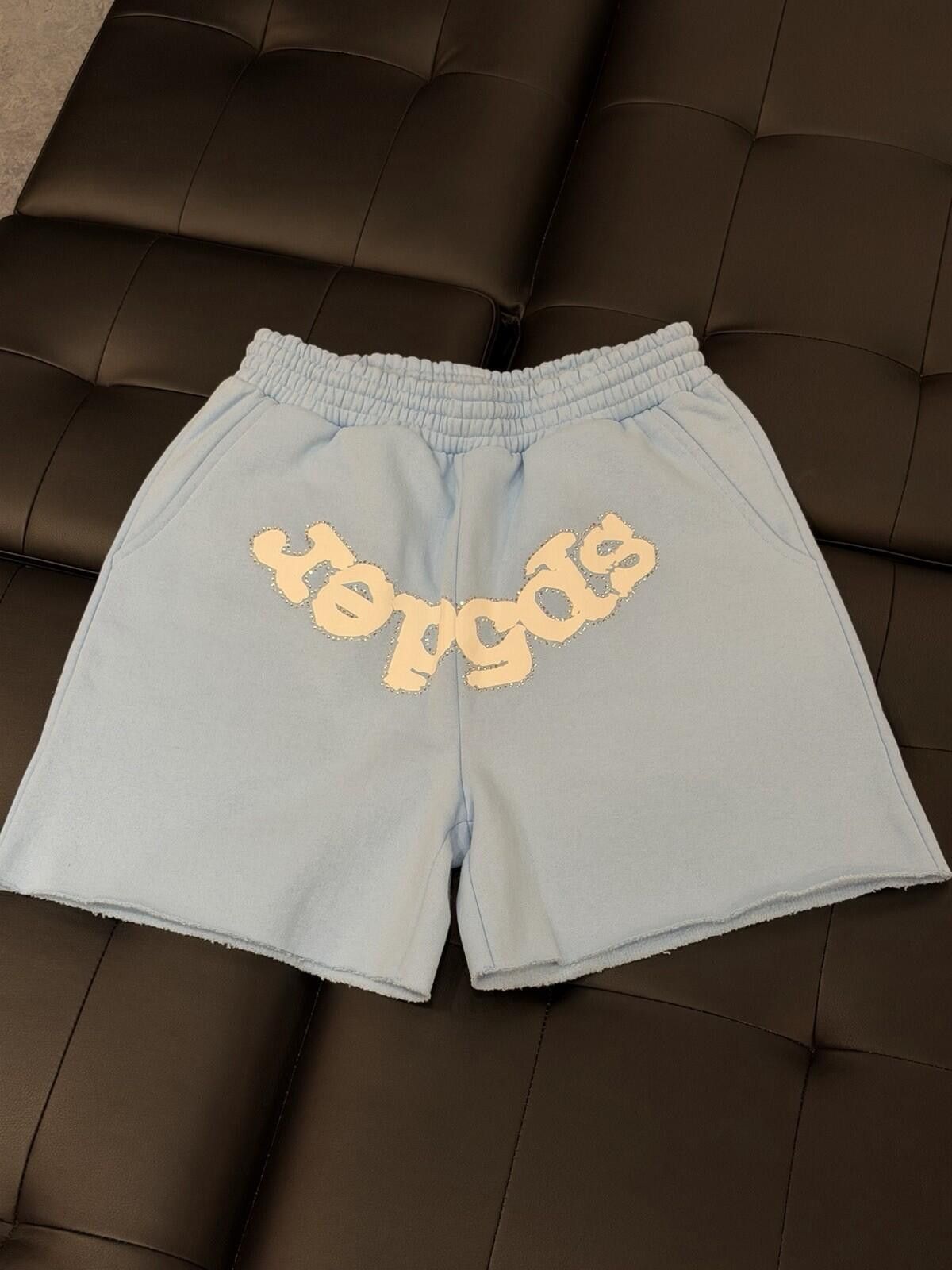 Sp5der Spider Worldwide Sp5der Sweat Shorts Blue VVS Size (Small) Size US 30 / EU 46 - 2 Thumbnail