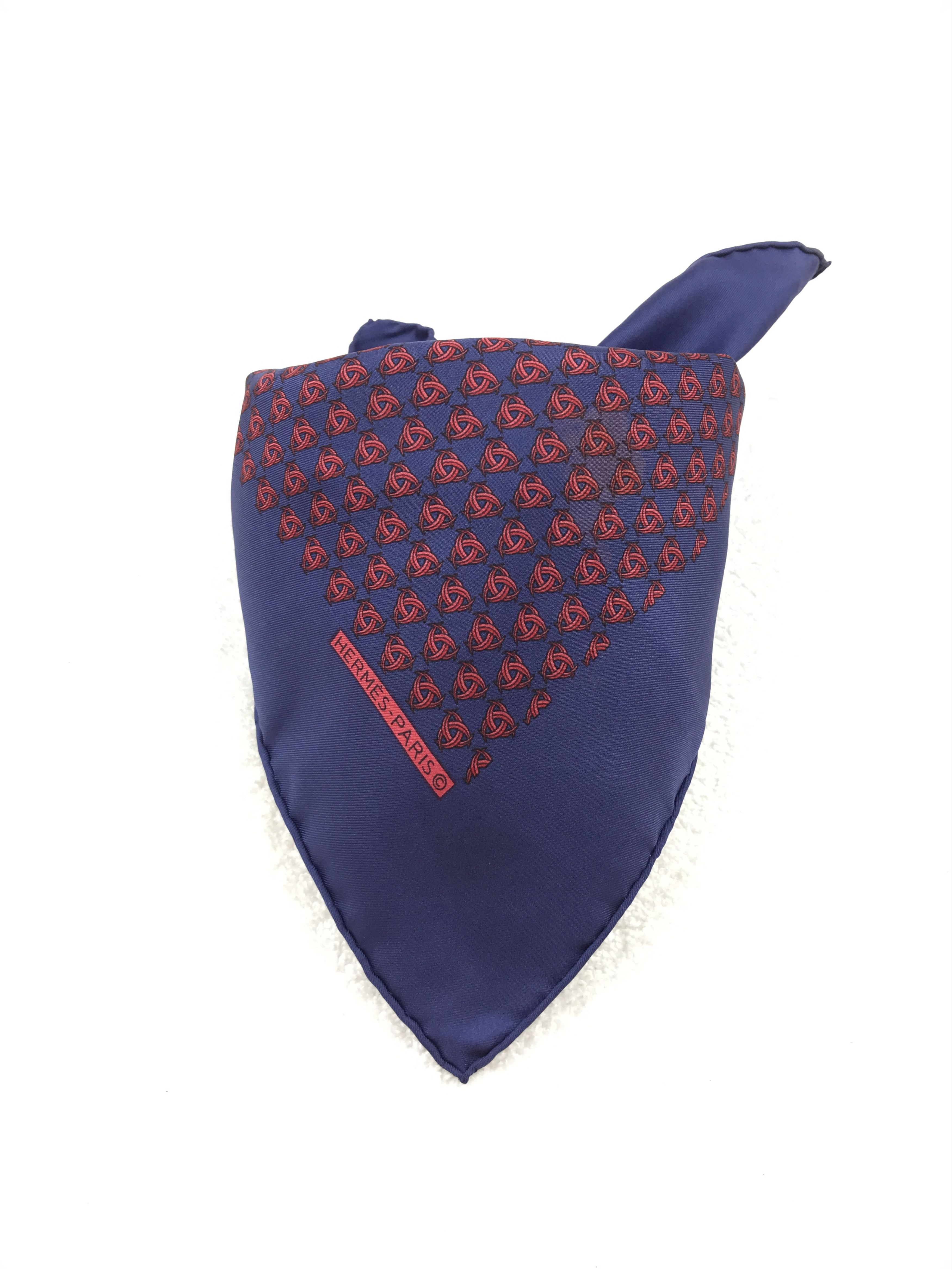Hermes × Vintage Vintage Hermes Bandana Neckerchief Handkerchief Size ONE SIZE - 3 Thumbnail