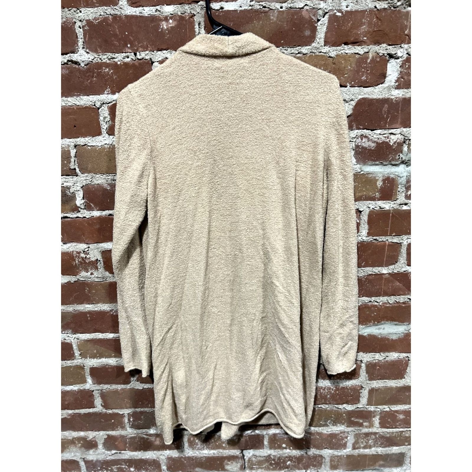 Vintage Barefoot Dreams Womens Cardigan Longline Beige Open Front Pockets CozyChic Lite Size Medium Size M / US 6-8 / IT 42-44 - 3 Thumbnail
