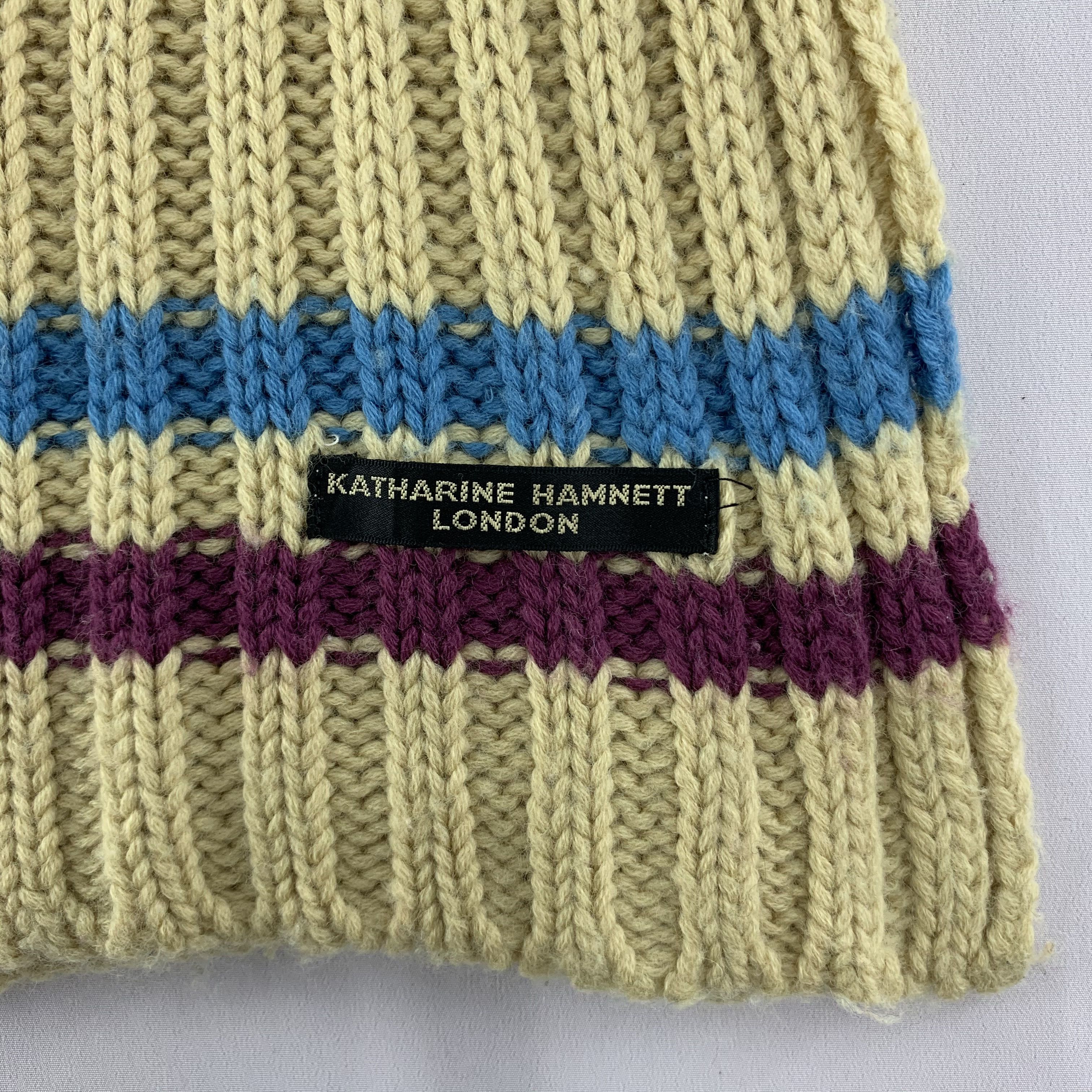 Katharine Hamnett London Katharine Hamnett London Scarf Wool Muffler Neck Wrap BL5008 Size ONE SIZE - 4 Thumbnail