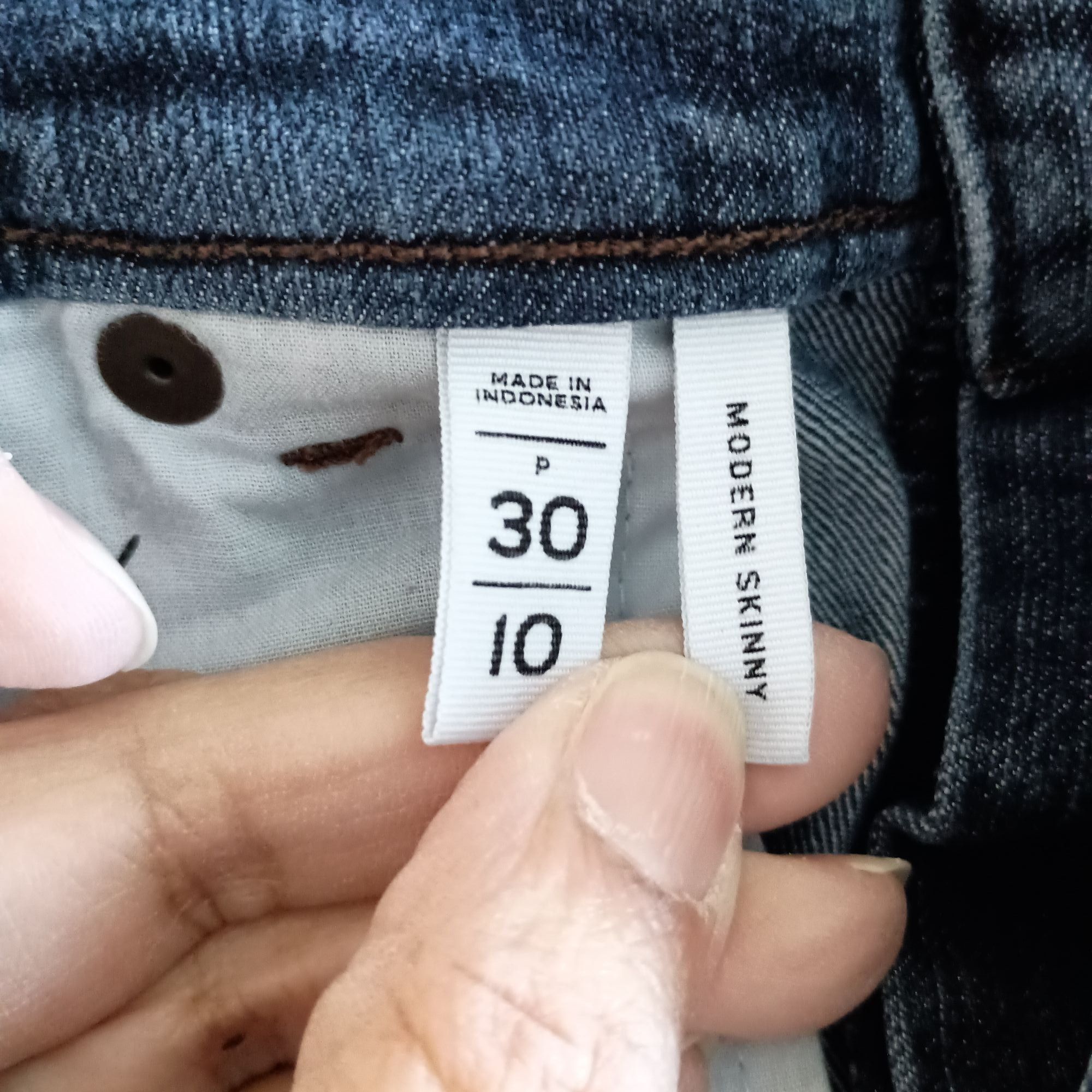 Loft Ann Taylor LOFT Modern Skinny Jeans Women's 10 Mid Rise 27 I Size 30" / US 8 / IT 44 - 7 Thumbnail