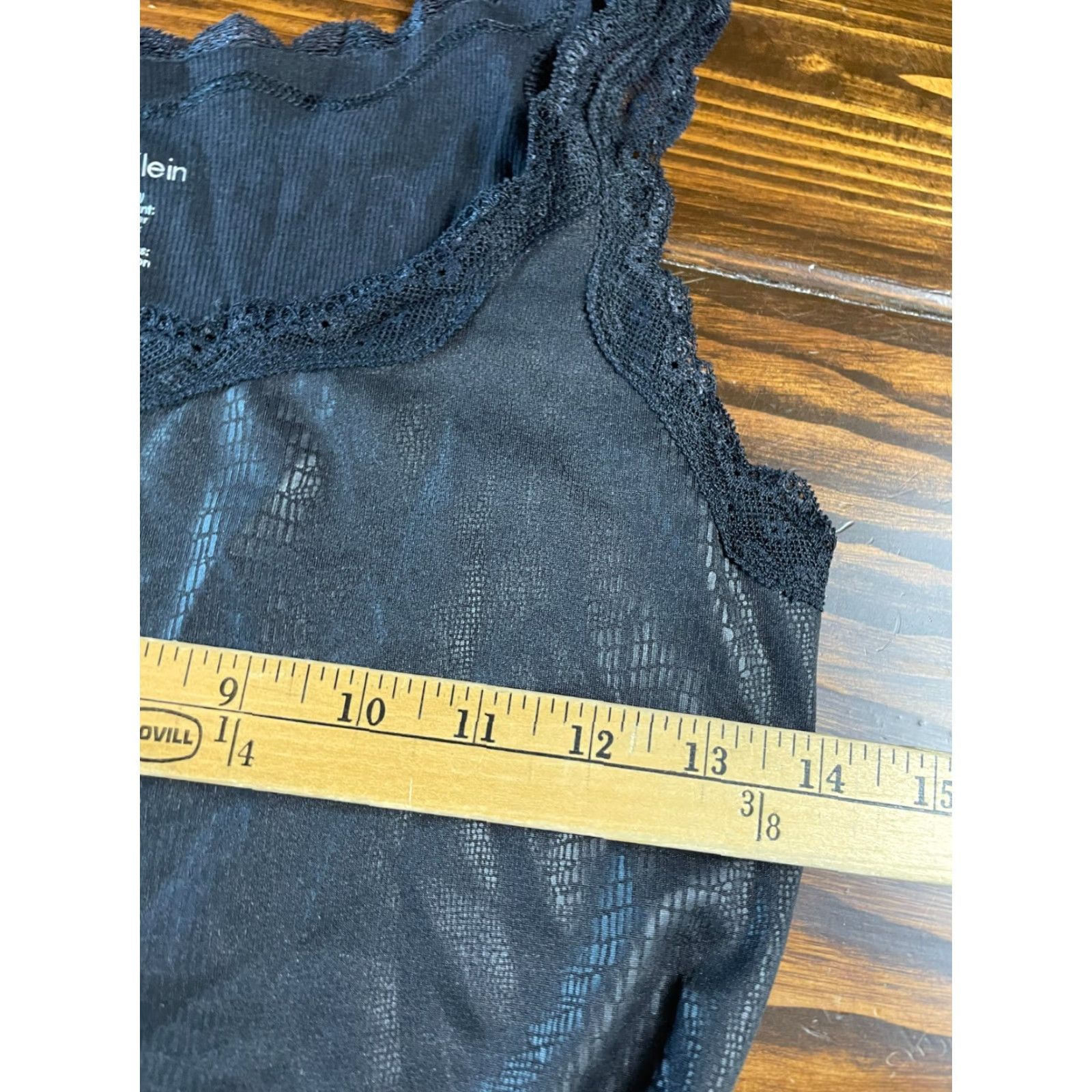 Calvin Klein Calvin Klein Tank Top Womens Small Black Lace Snakeskin Sleeveless Scoop Neck Casual Modern 90s? Size S / US 4 / IT 40 - 5 Thumbnail