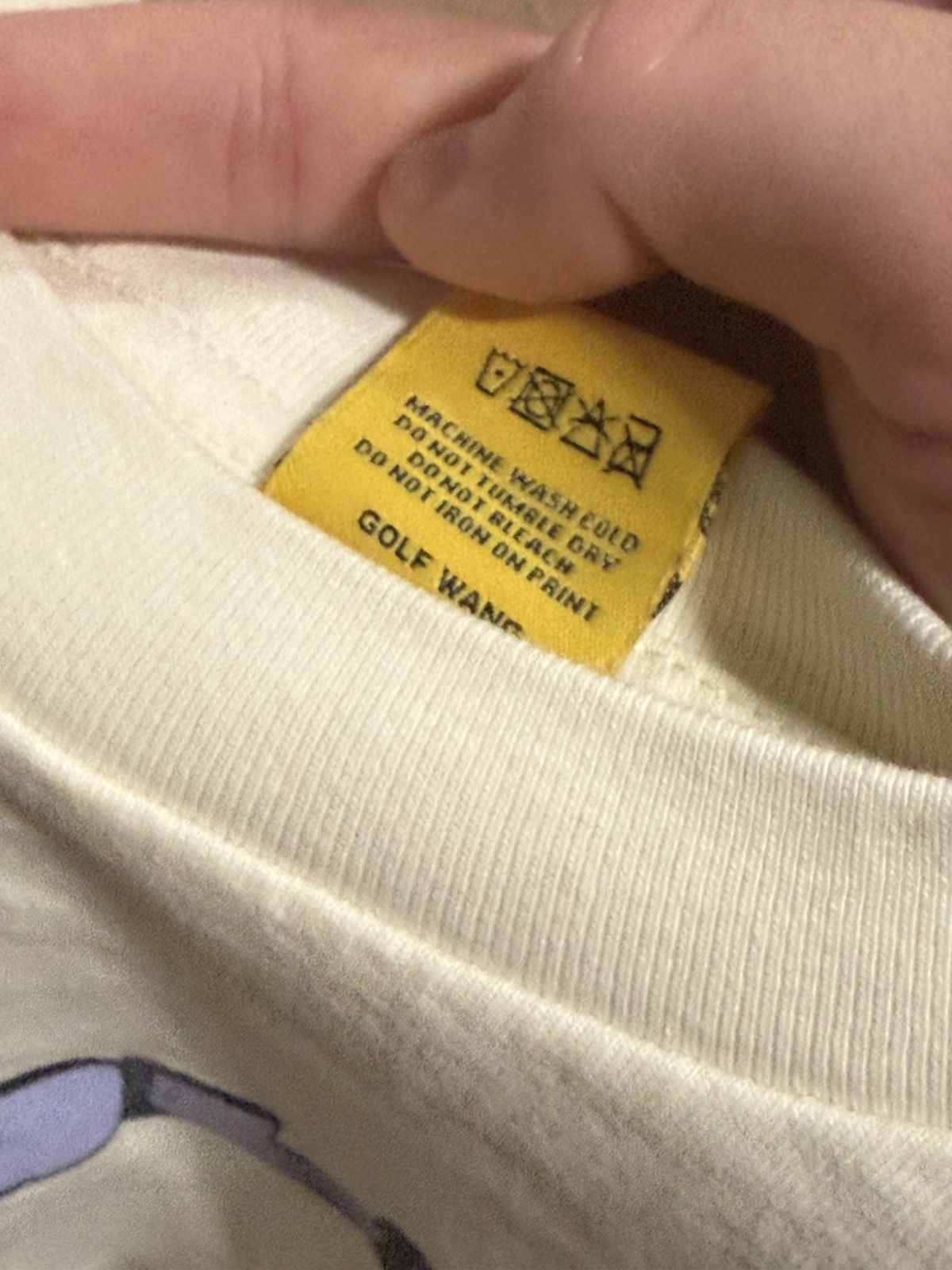Golf Wang Cream and Purple Golf Wang T shirt Size US L / EU 52-54 / 3 - 3 Thumbnail