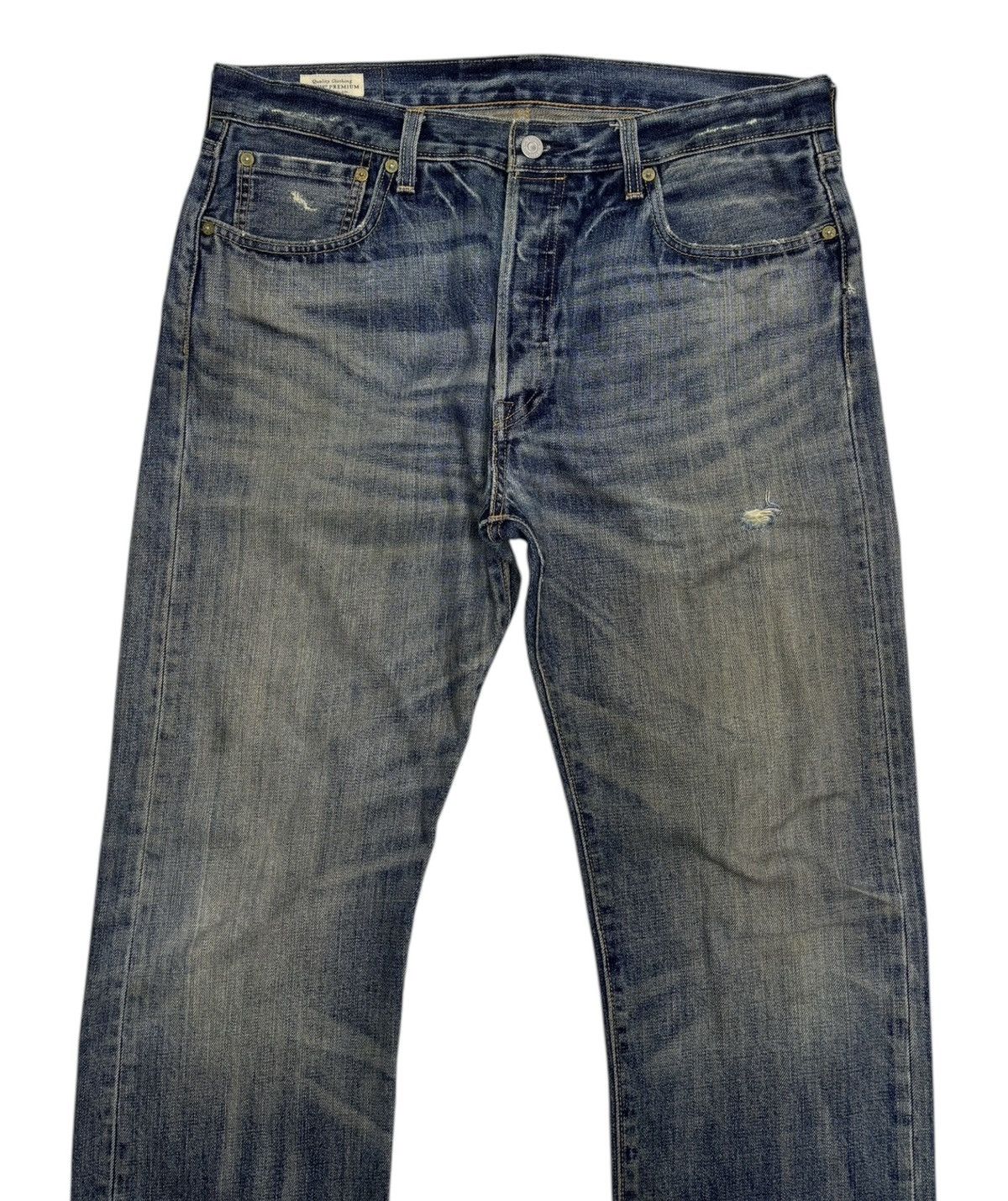 Levi's VTG LEVIS 501 BIG E DISTRESSED DENIM JEANS Size US 35 - 5 Thumbnail