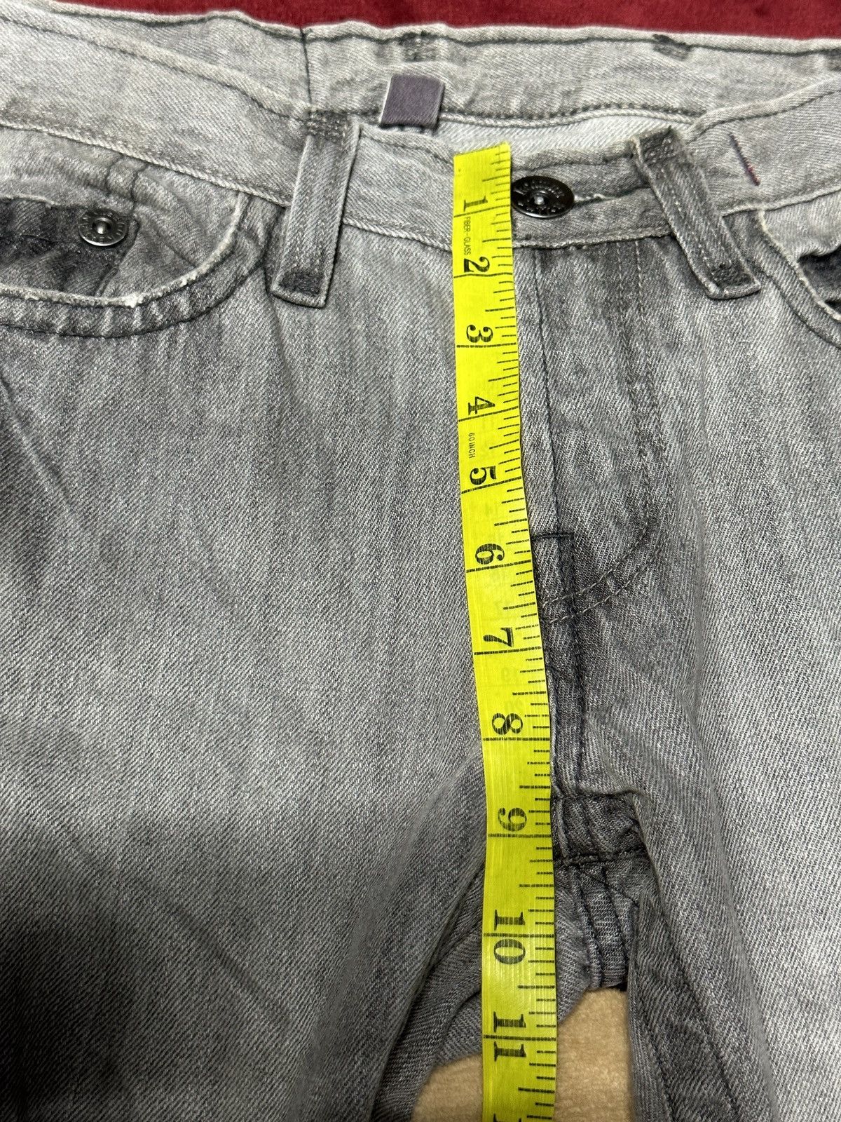 Affliction × Japanese Brand Distrssed Faded🔥Vtg Y2K Keanan Duffty Denim Affliction Style Size US 31 - 13 Thumbnail