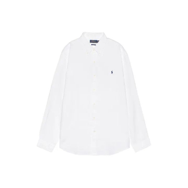 Polo Ralph Lauren Polo Ralph Lauren Logo Embroidery Linen Shirt Size US L / EU 52-54 / 3 - 1 Thumbnail