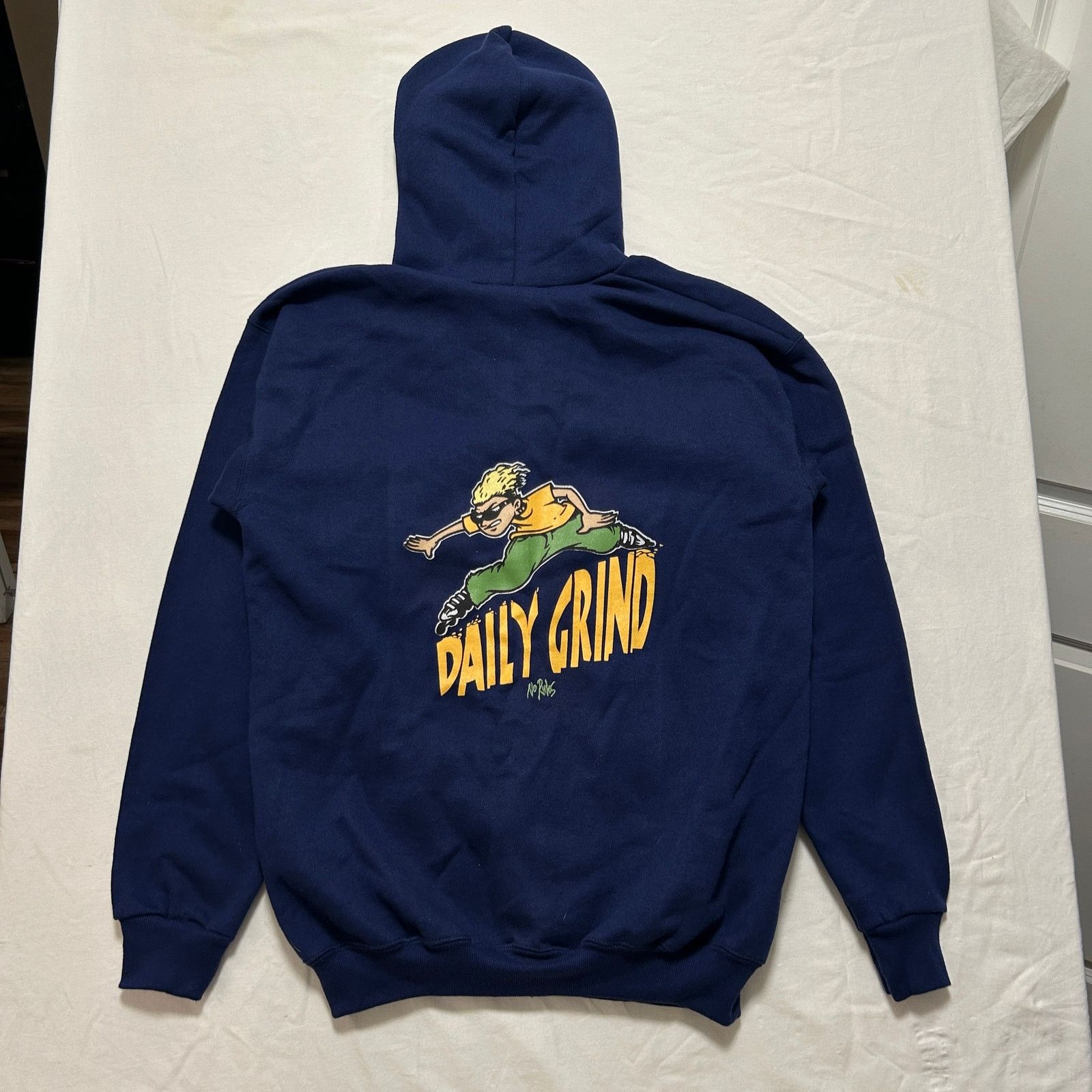 Other 90's No Rules Daily Grind Y2K Zip Up Hoodie Navy Blue XL Size US XL / EU 56 / 4 - 5 Thumbnail