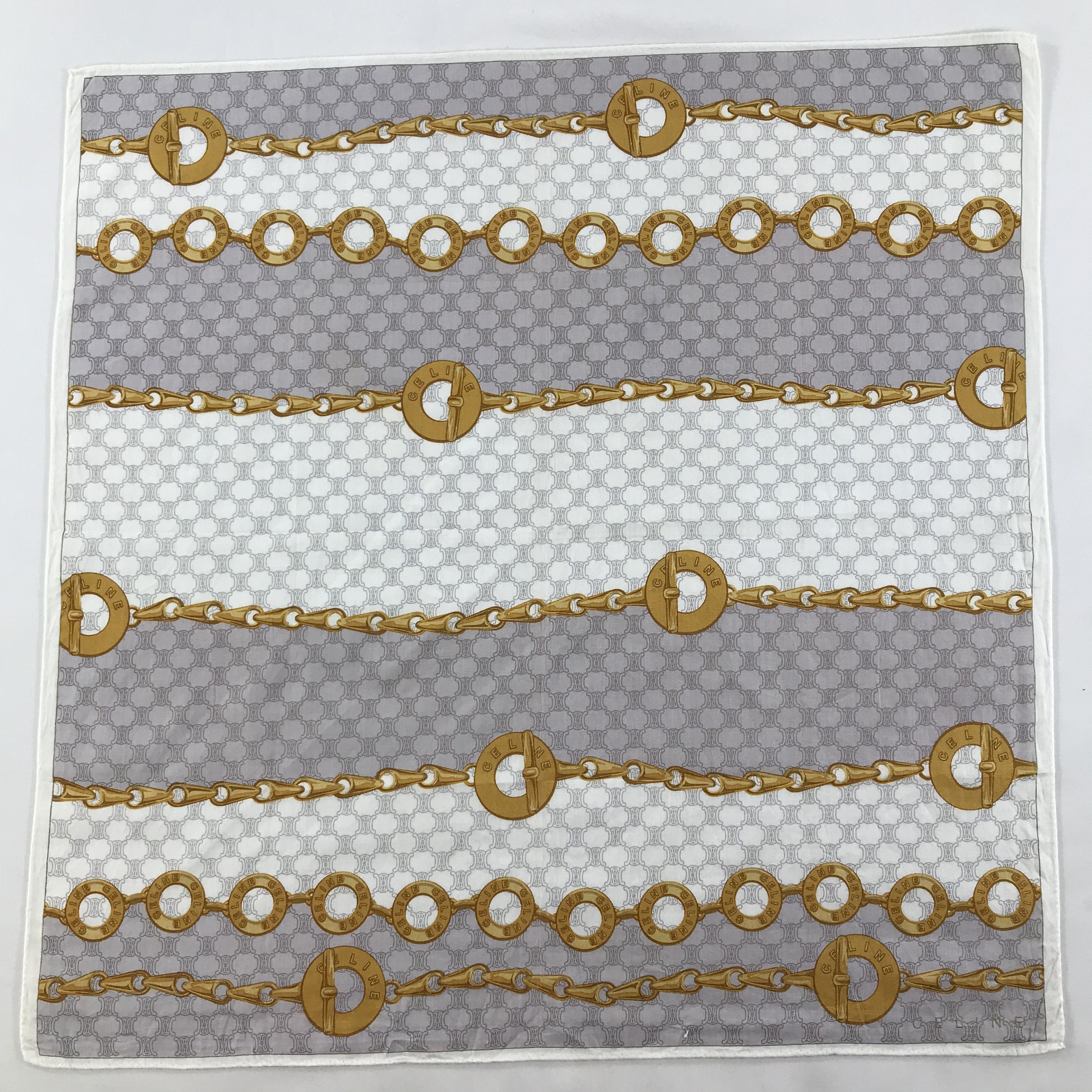 Celine × Vintage Celine Bandana / Handkerchief / Neckerchief - S1595 Size ONE SIZE - 1 Thumbnail