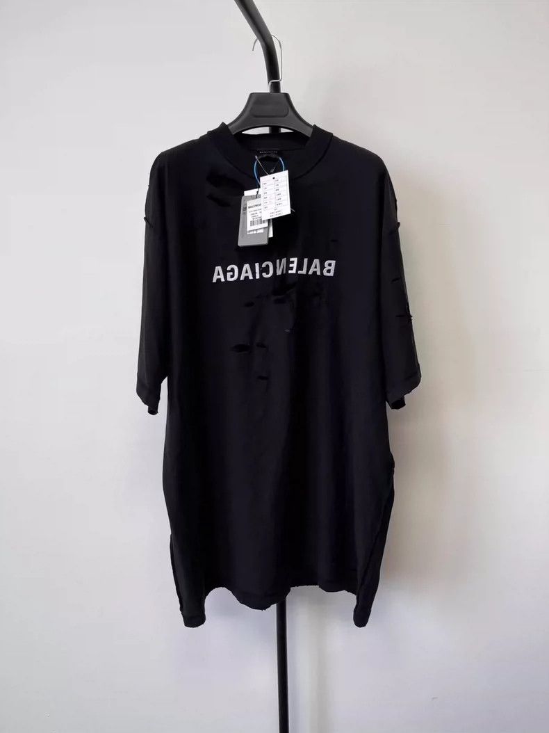 Balenciaga Monogrammed crewneck short sleeve T-shirt