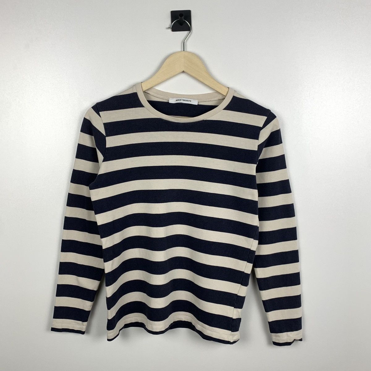 Norse Projects Norse Project Striped Long Sleeve T-Shirr Size XS White Blue Size XS / US 0-2 / IT 36-38 - 1 Thumbnail