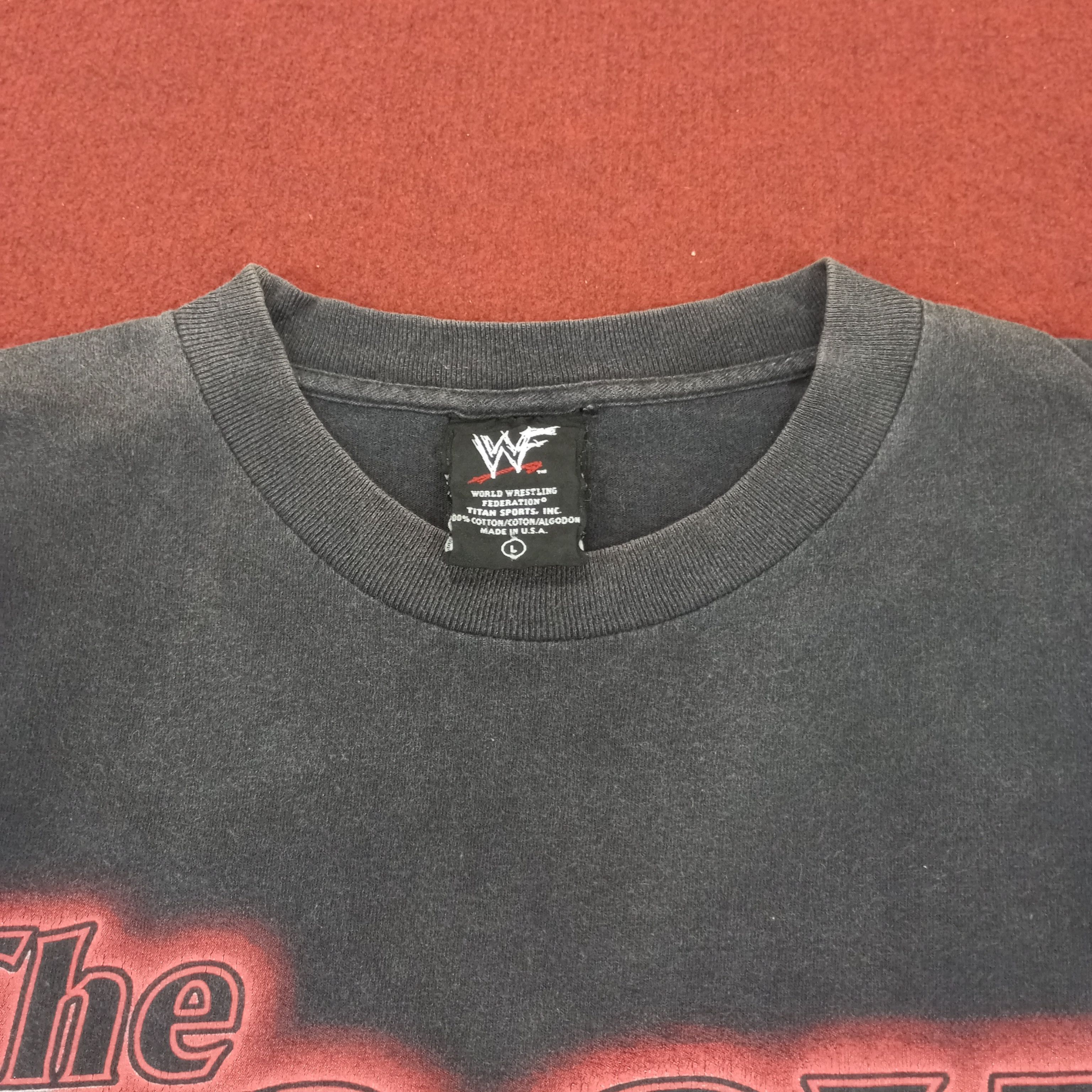 Vintage × WWE WWE The Rock Vintage Tshirt Size US L / EU 52-54 / 3 - 6 Thumbnail